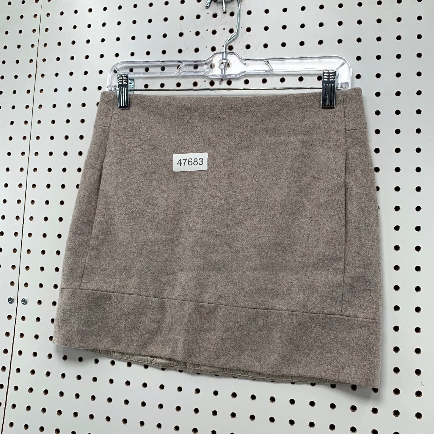 J.Crew J.CREW Wool Blend Mini Skirt Womens 2 Beige A-Line Rear Zip 28x15 Size 26" / US 2 / IT 38 - 5 Thumbnail