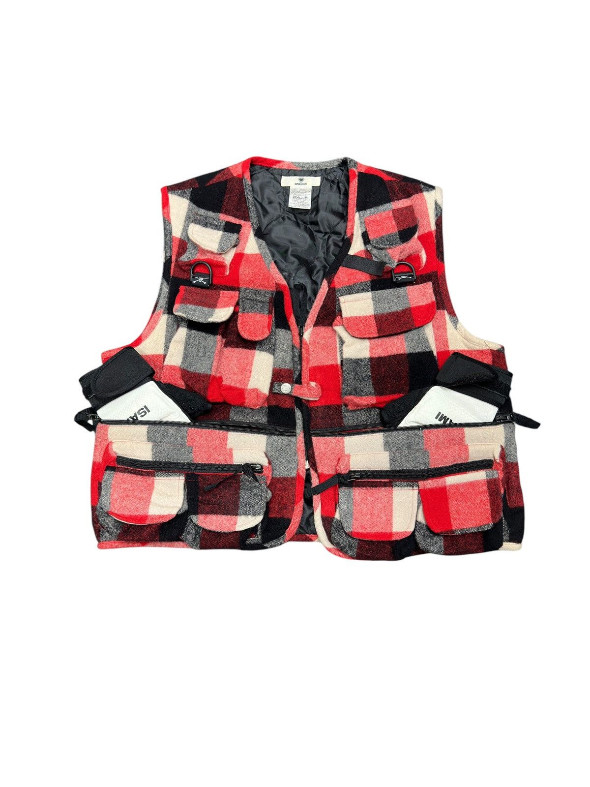 Japanese Brand × Vintage Vintage Super Lover Rock Tactical Plaid Vest Size US M / EU 48-50 / 2 - 1 Thumbnail
