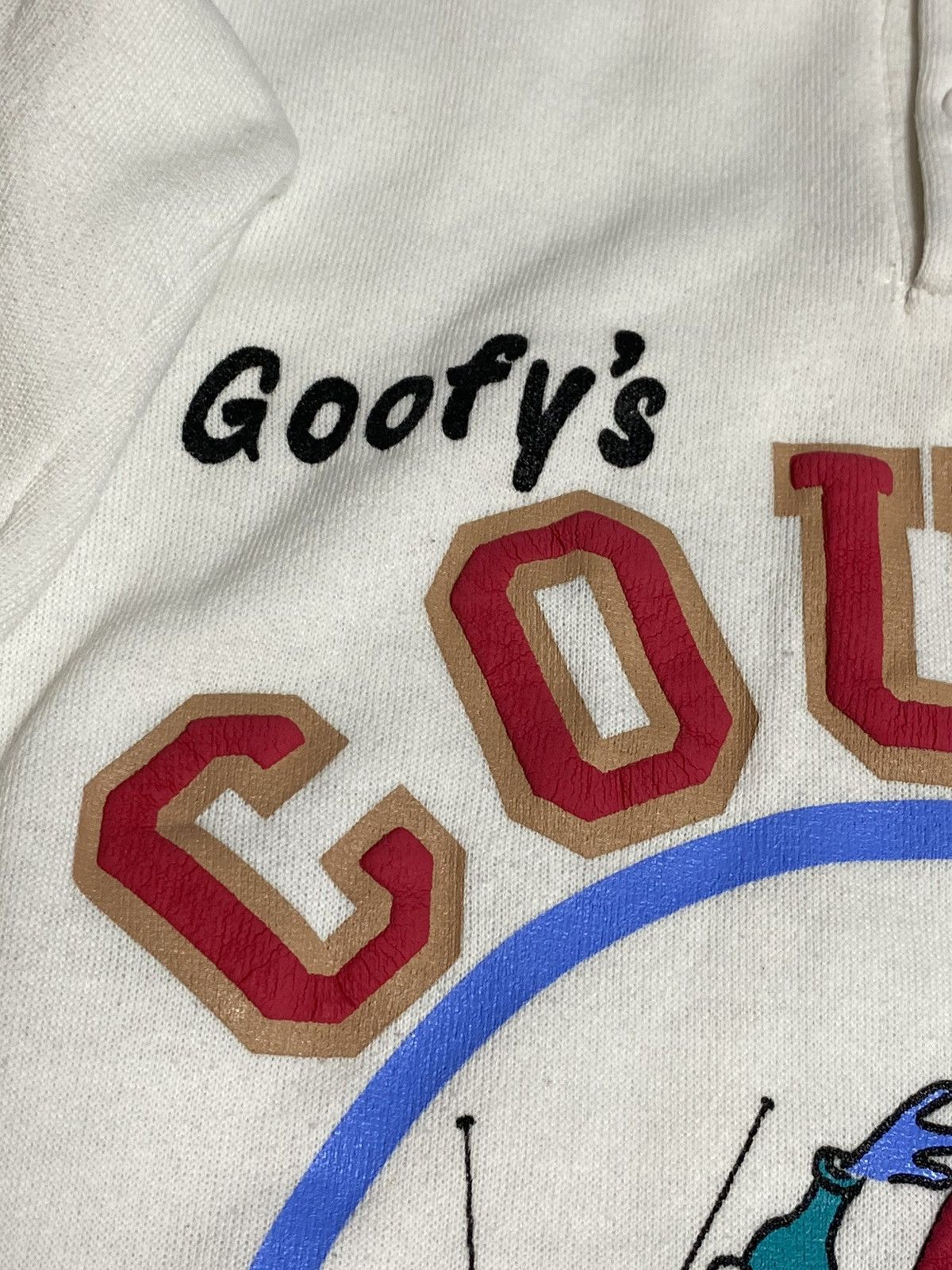 Disney 80s Disney Goofy Couch Club Collared Women Sweatshirt USA L Size L / US 10 / IT 46 - 3 Thumbnail