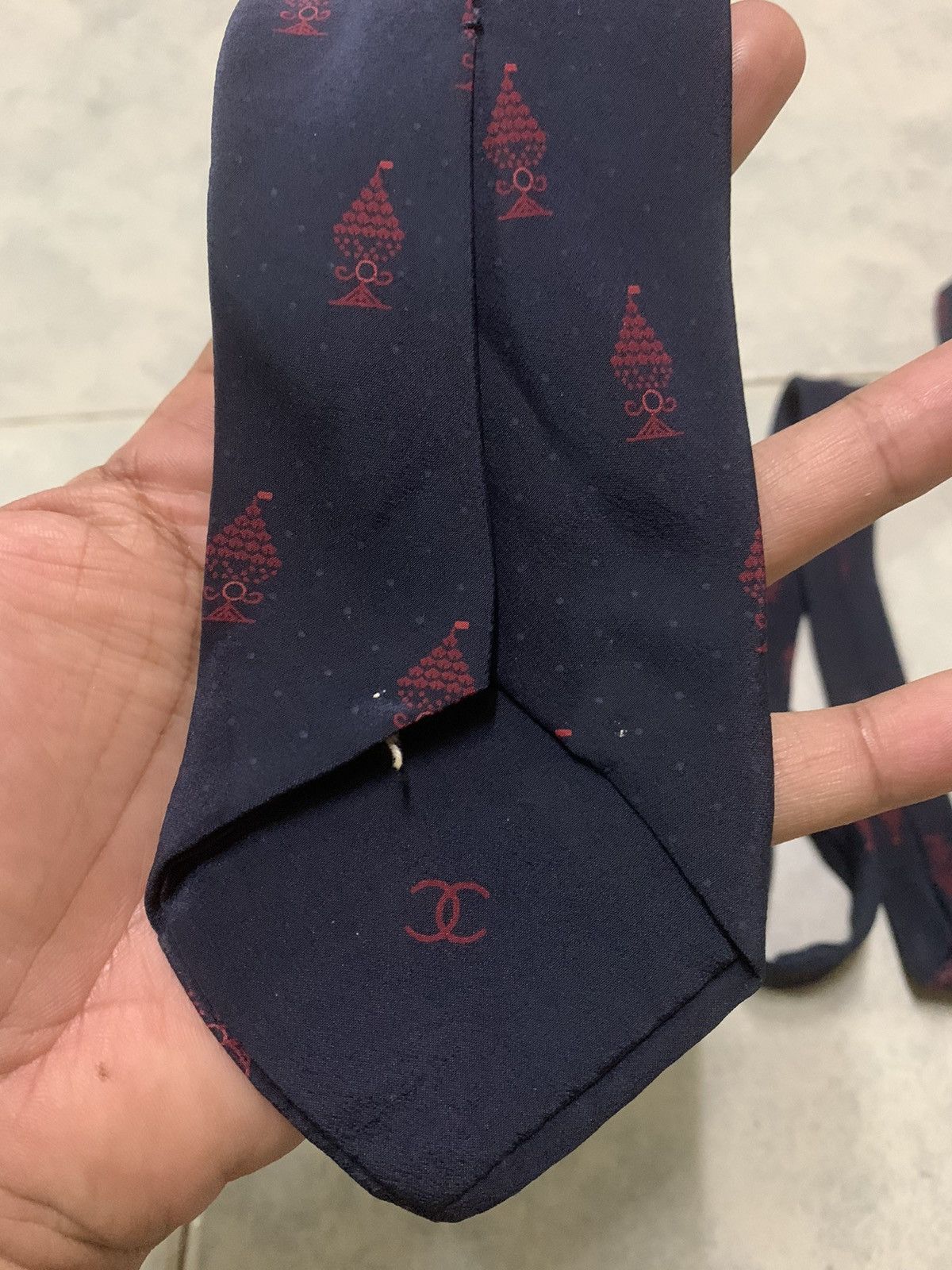 Chanel Vintage Chanel Neck Tie Pure Silk Luxury Size ONE SIZE - 10 Thumbnail