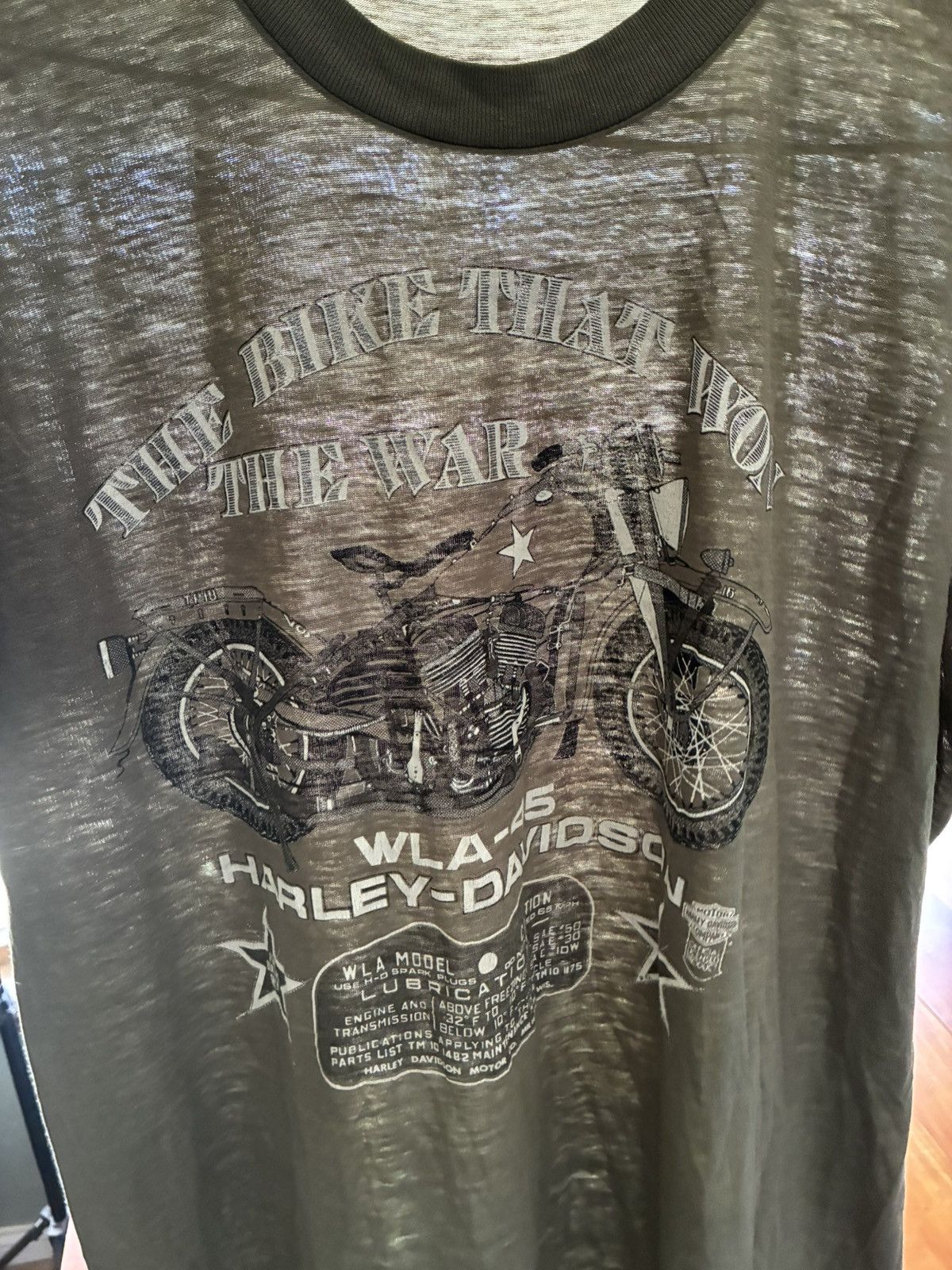 Harley Davidson Vintage 1980’s Harley Davidson War tee shirt Size US L / EU 52-54 / 3 - 1 Thumbnail