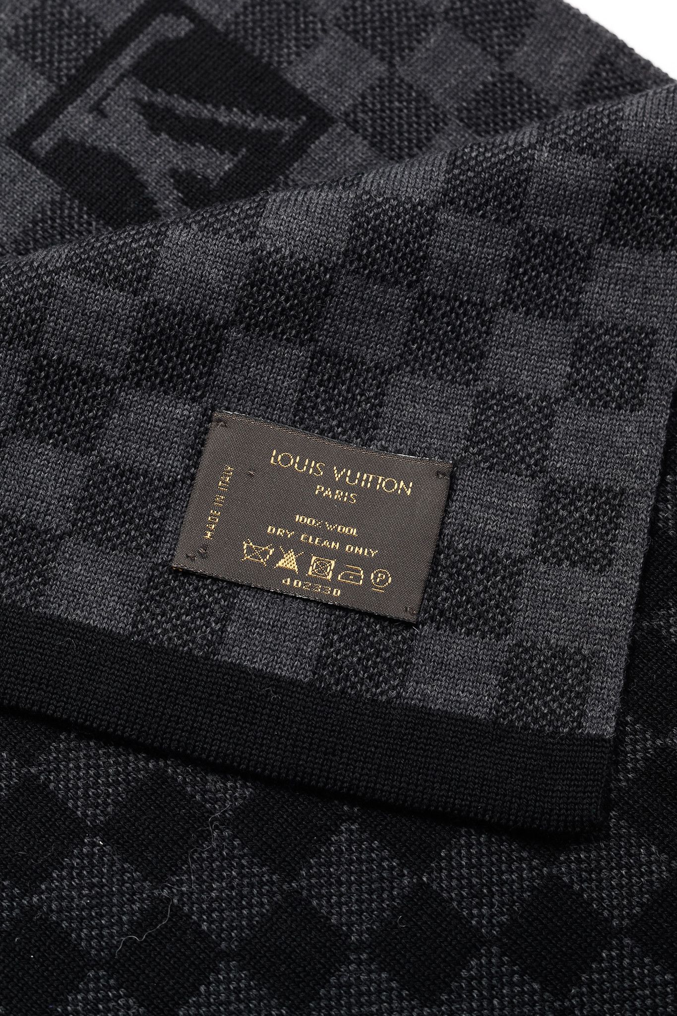 Louis Vuitton Louis Vuitton Damier Graphite Wool Scarf Size ONE SIZE - 3 Thumbnail
