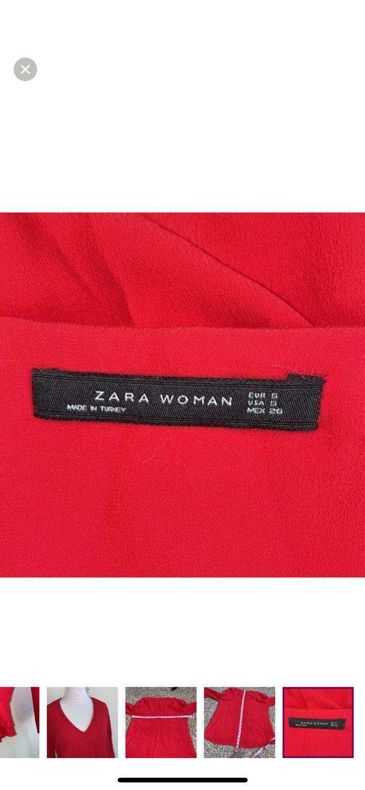 Zara Zara small ruffle sleeves blouse Size S / US 4 / IT 40 - 5 Thumbnail