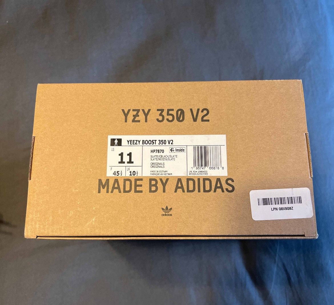 Adidas × Kanye West Adidas Yeezy Boost 350 V2 Slate Size 11 HP7870 Size US 11 / EU 44 - 7 Thumbnail