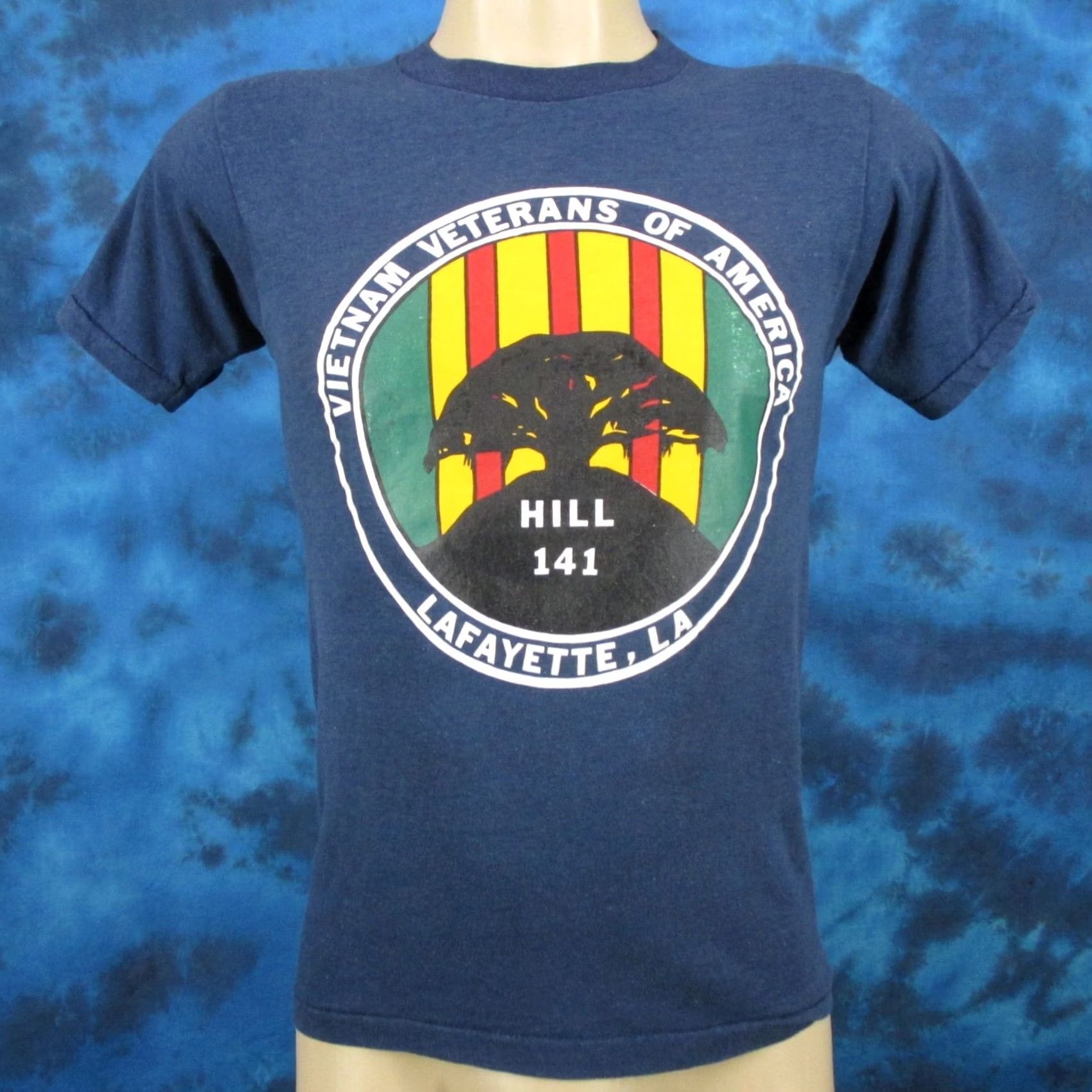 Vintage VINTAGE VIETNAM VETERANS OF AMERICA LOUISIANA T-Shirt 80s XXS hill 141 single stitch Men Size US XS / EU 42 / 0 - 3 Thumbnail