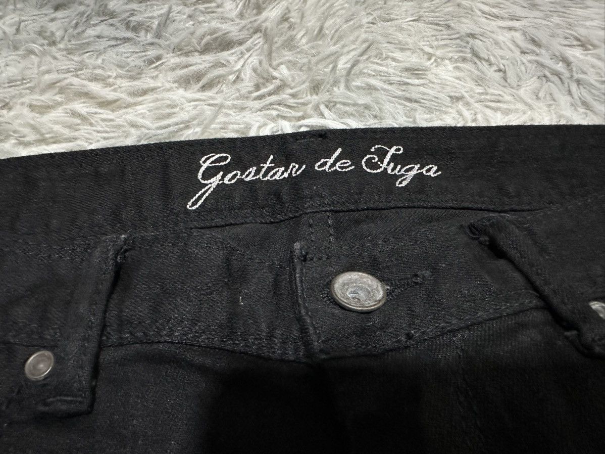 GOSTAR DE FUGA 🔥Y2K Archived Gostar De Fuga Grunge Distressed Black Denim Size US 32 / EU 48 - 7 Thumbnail