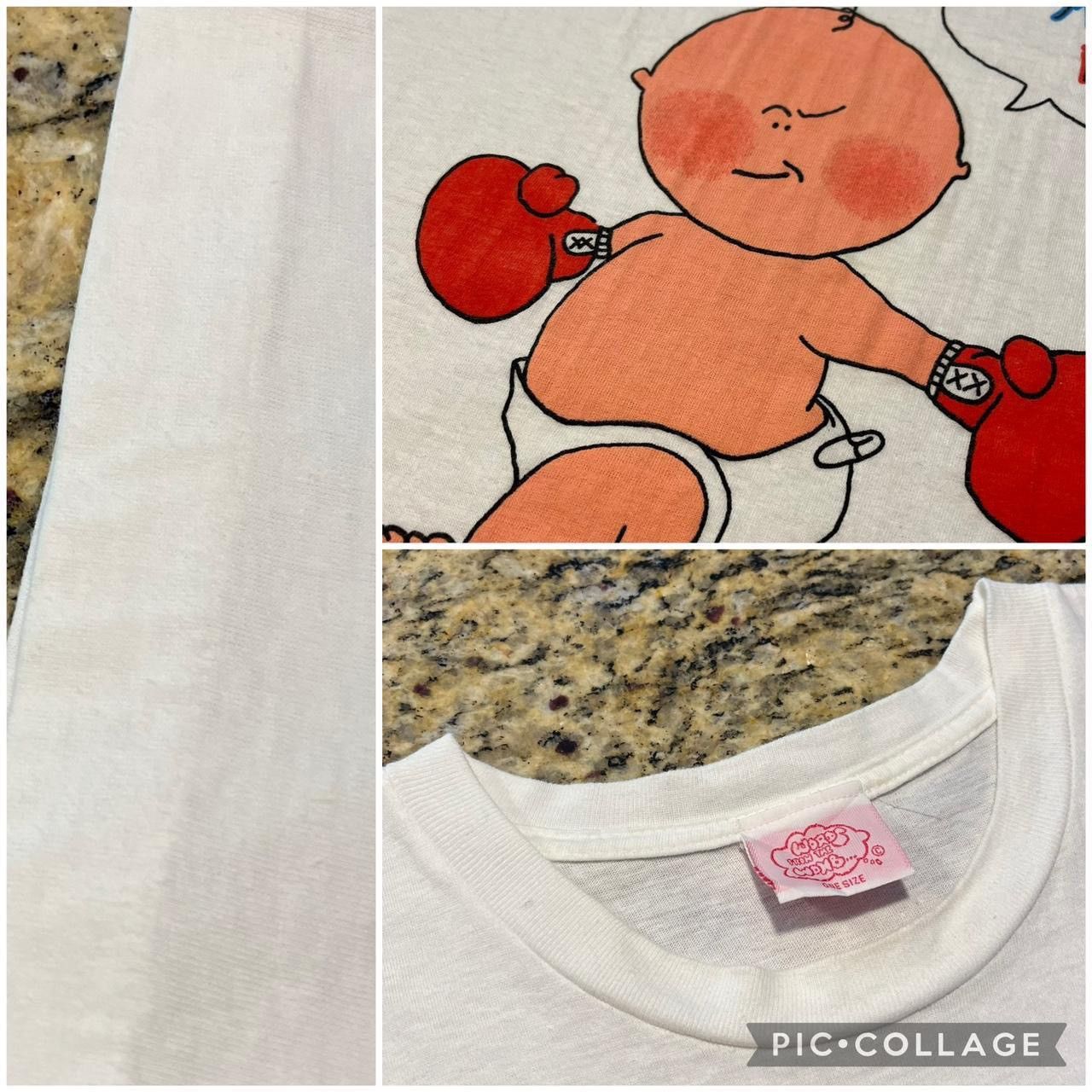 Vintage Vintage 90s Words from the Womb Cartoon Baby Funny Tshirt Size US XL / EU 56 / 4 - 3 Thumbnail