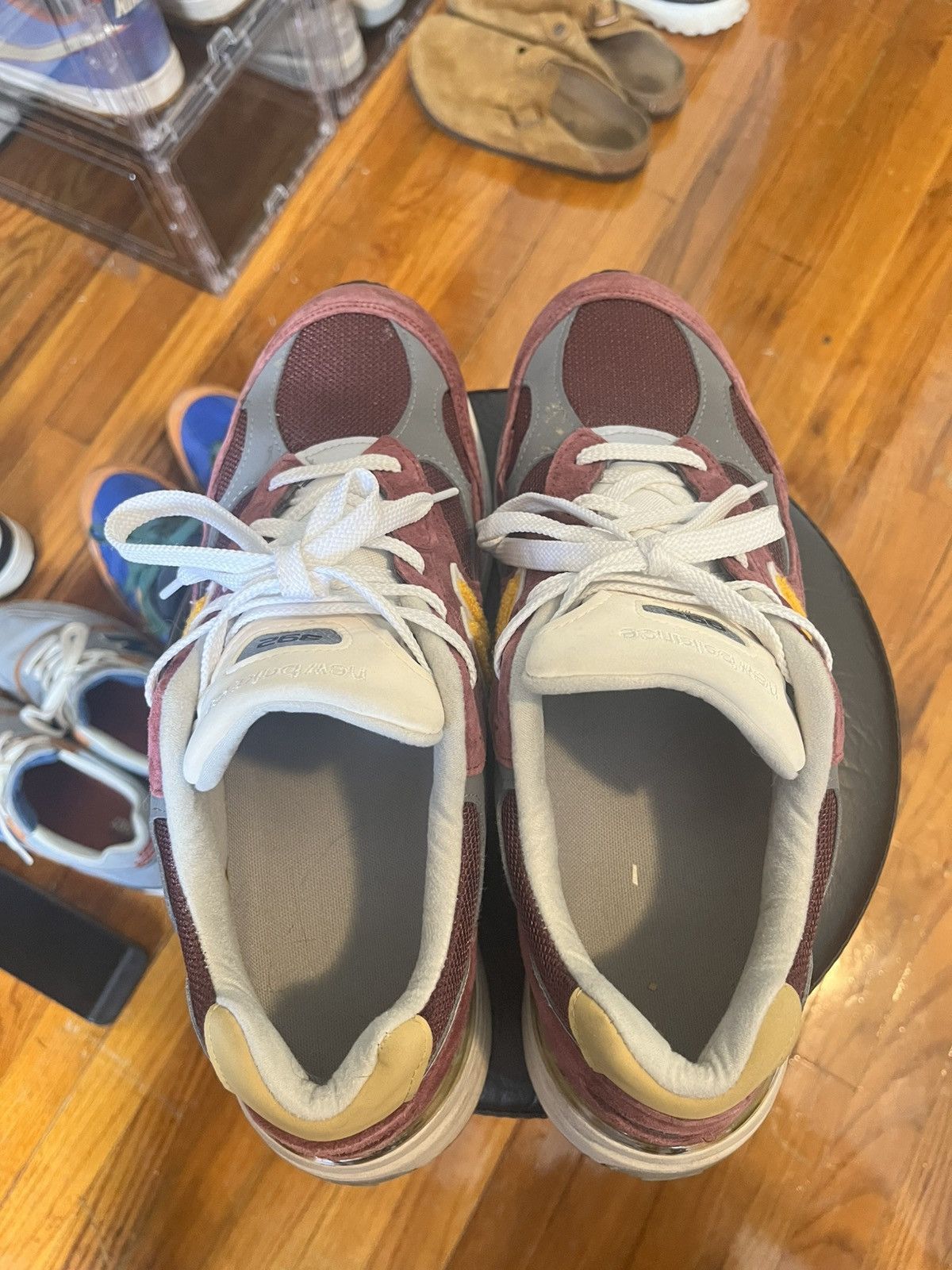 New Balance New Balance 992 “Burgundy Gold” Size US 12 / EU 45 - 4 Thumbnail