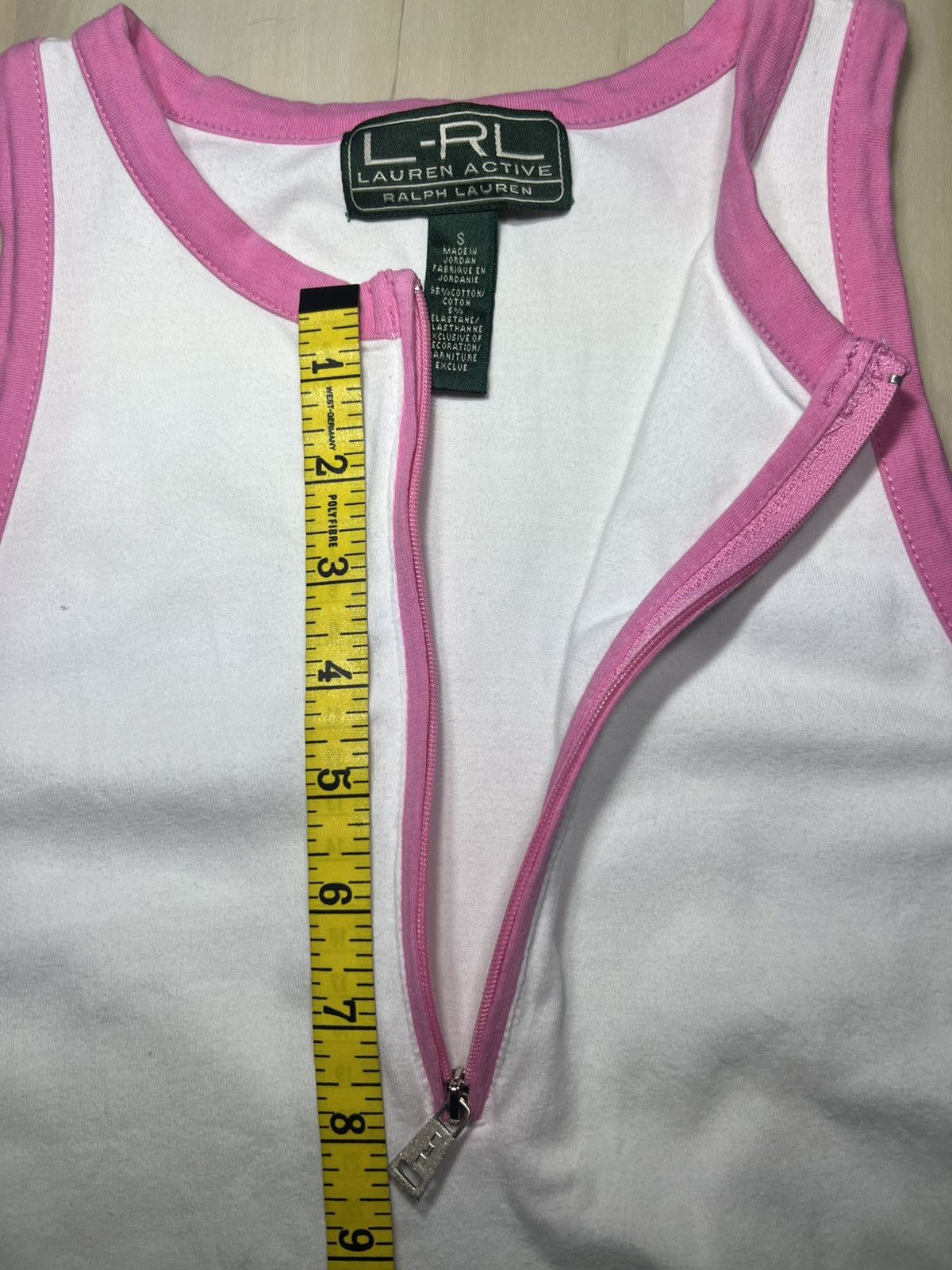Lauren Ralph Lauren Lauren Ralph Lauren Active White & Pink Half Zip wms Sz S Size S / US 4 / IT 40 - 7 Thumbnail