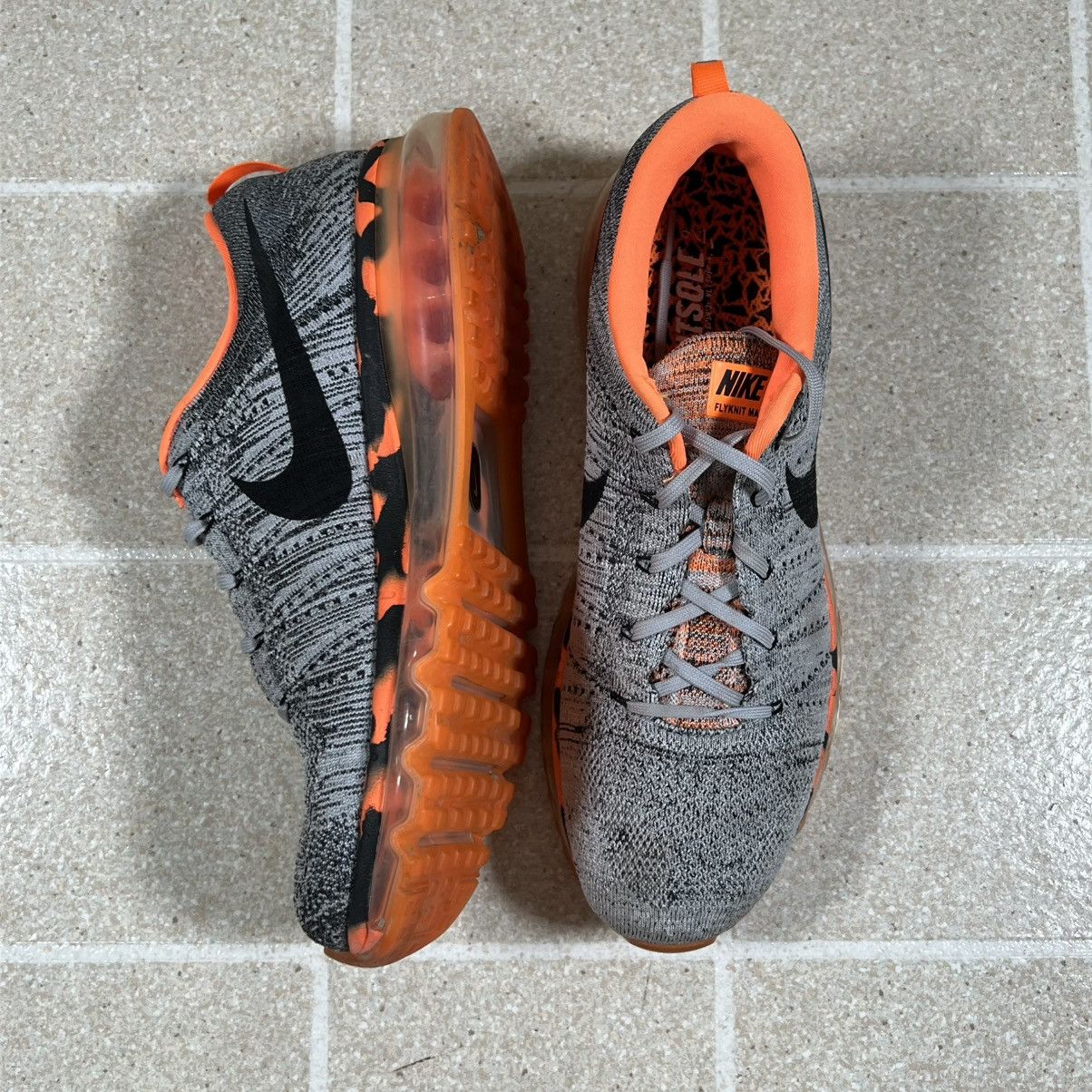 Nike NIKE Air Max PREMIUM 2015 Mens Size 10 Wolf Gray/Orange Size US 10 / EU 43 - 4 Thumbnail