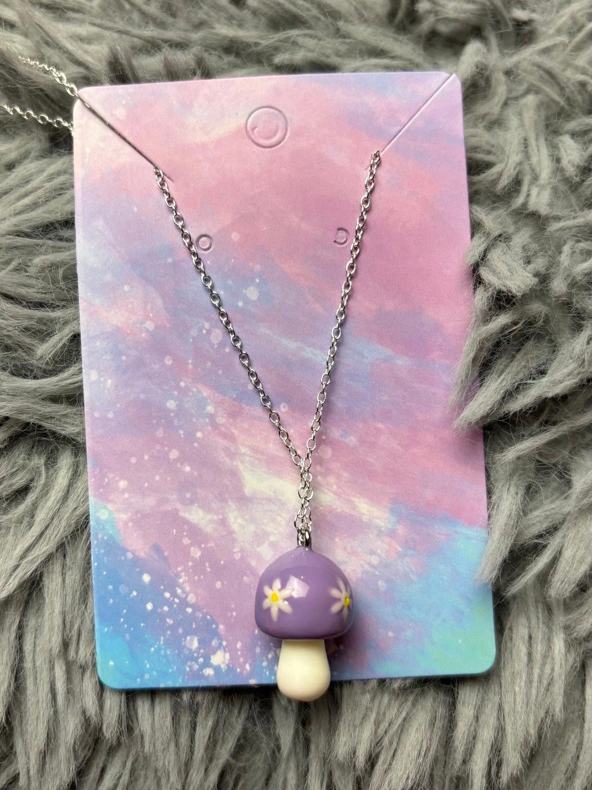 Handmade Handmade necklace purple mushroom Size ONE SIZE - 1 Preview