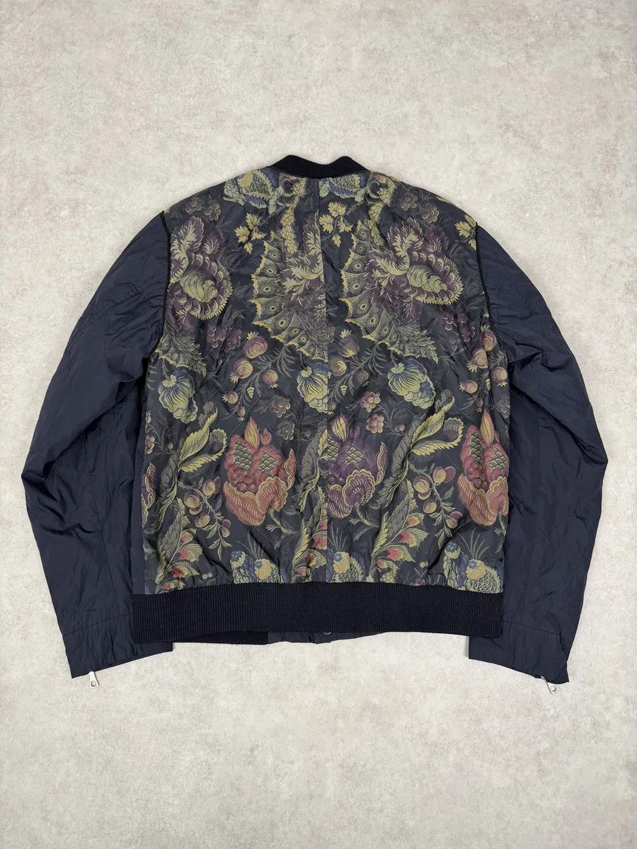 Dries Van Noten SS2014 Dries Van Noten Navy Floral Flowers Buttoned Jacket Size US S / EU 44-46 / 1 - 2 Thumbnail