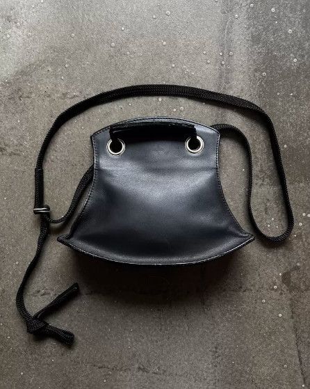 Masaki Matsushima 90s Architectural Series Boat-Style Leather Shoulder Bag Size ONE SIZE - 4 Thumbnail