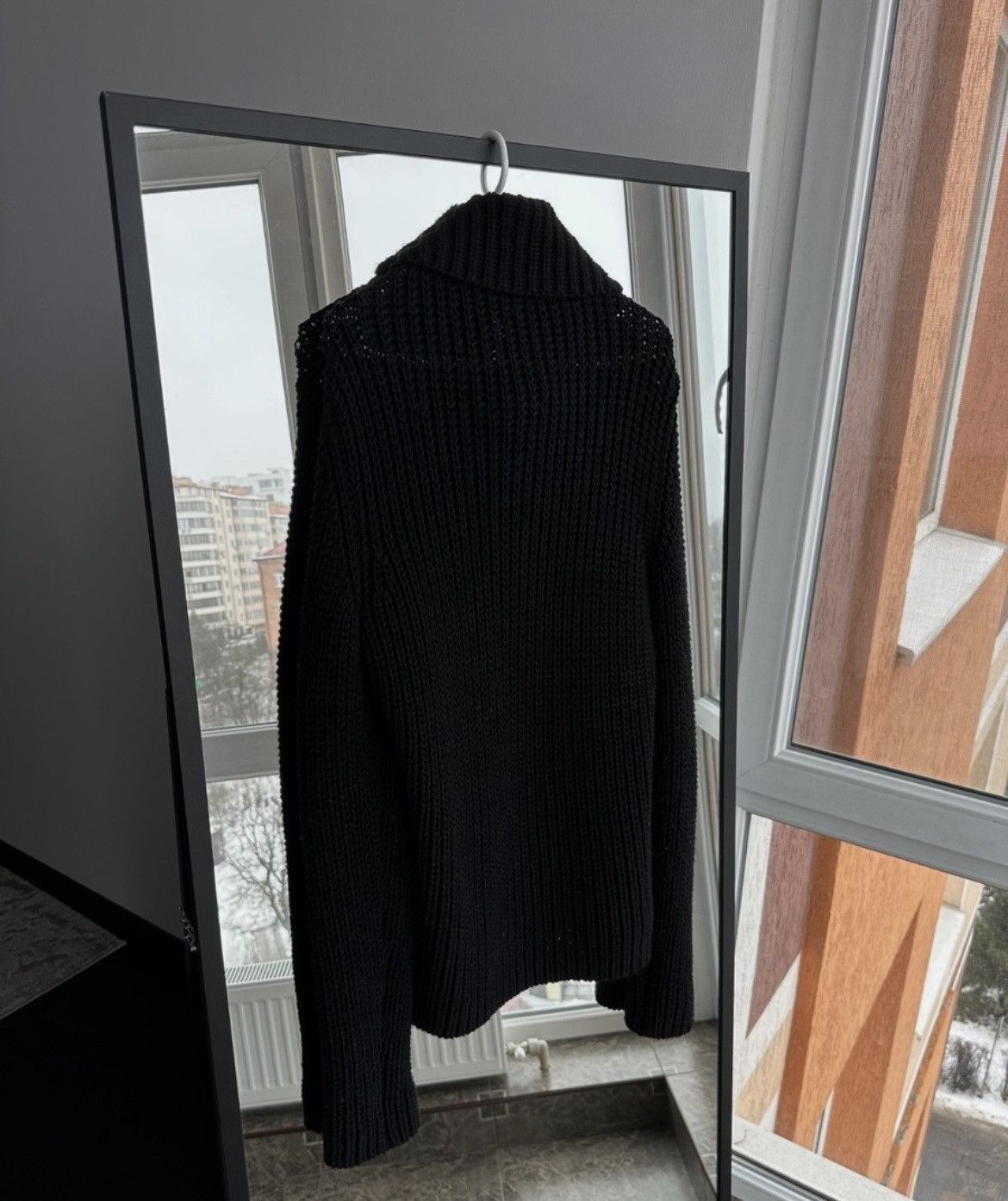 Annette Gortz Annette Görtz Avant-Garde Black Knit Jacket Size M Size M / US 6-8 / IT 42-44 - 3 Thumbnail