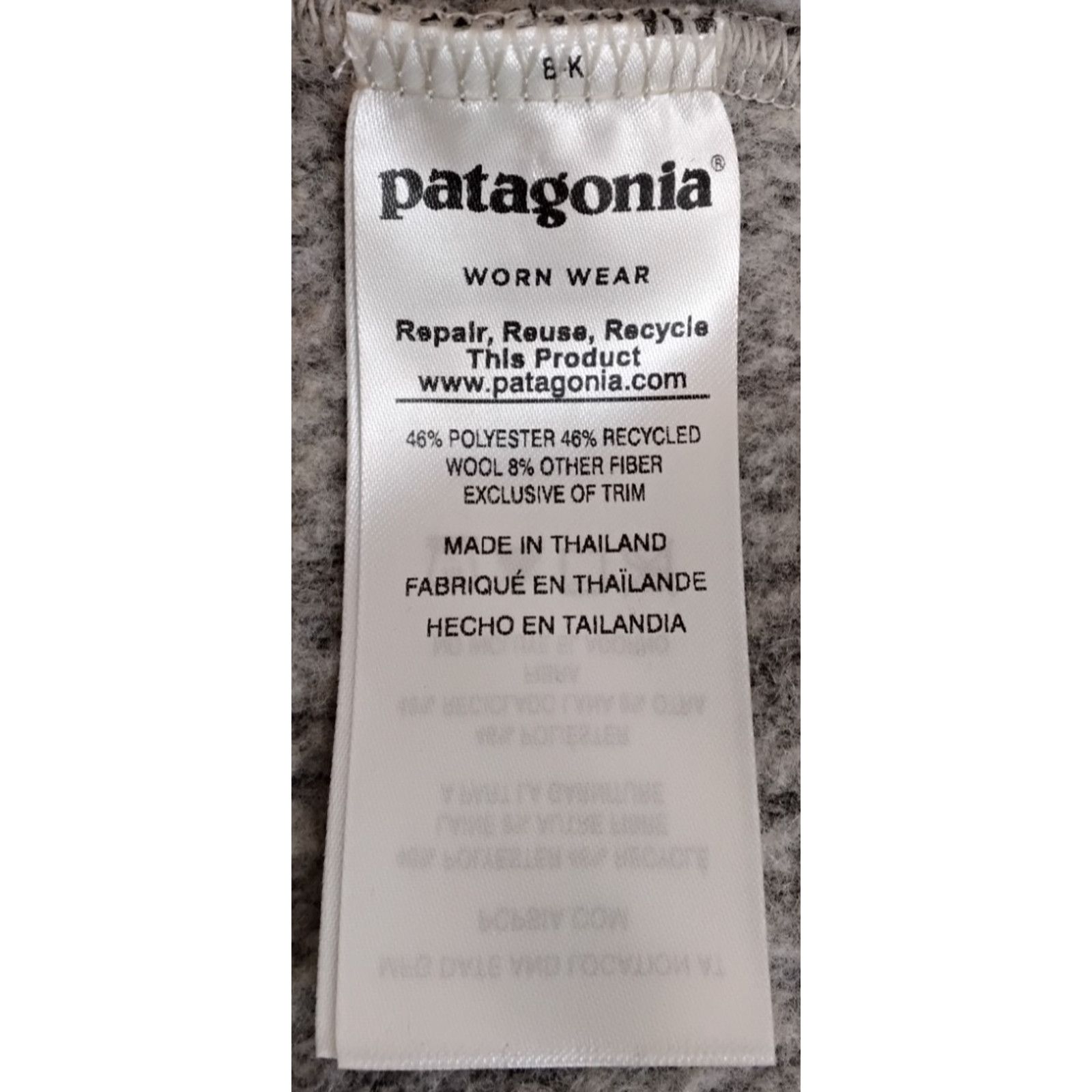 Patagonia Patagonia Woolyester Fleece Women's L Heathered Oatmeal NWT Size L / US 10 / IT 46 - 10 Thumbnail
