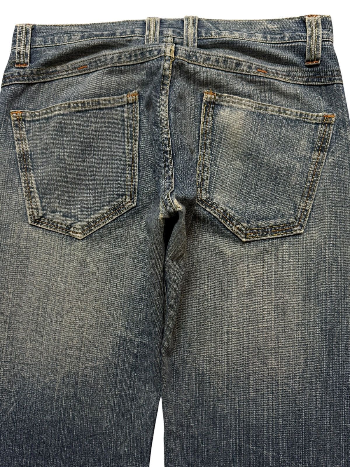 Japanese Brand Vintage Y2K Japanese Brand Blue Faded Wash Wide Leg Jeans Size US 32 / EU 48 - 4 Thumbnail