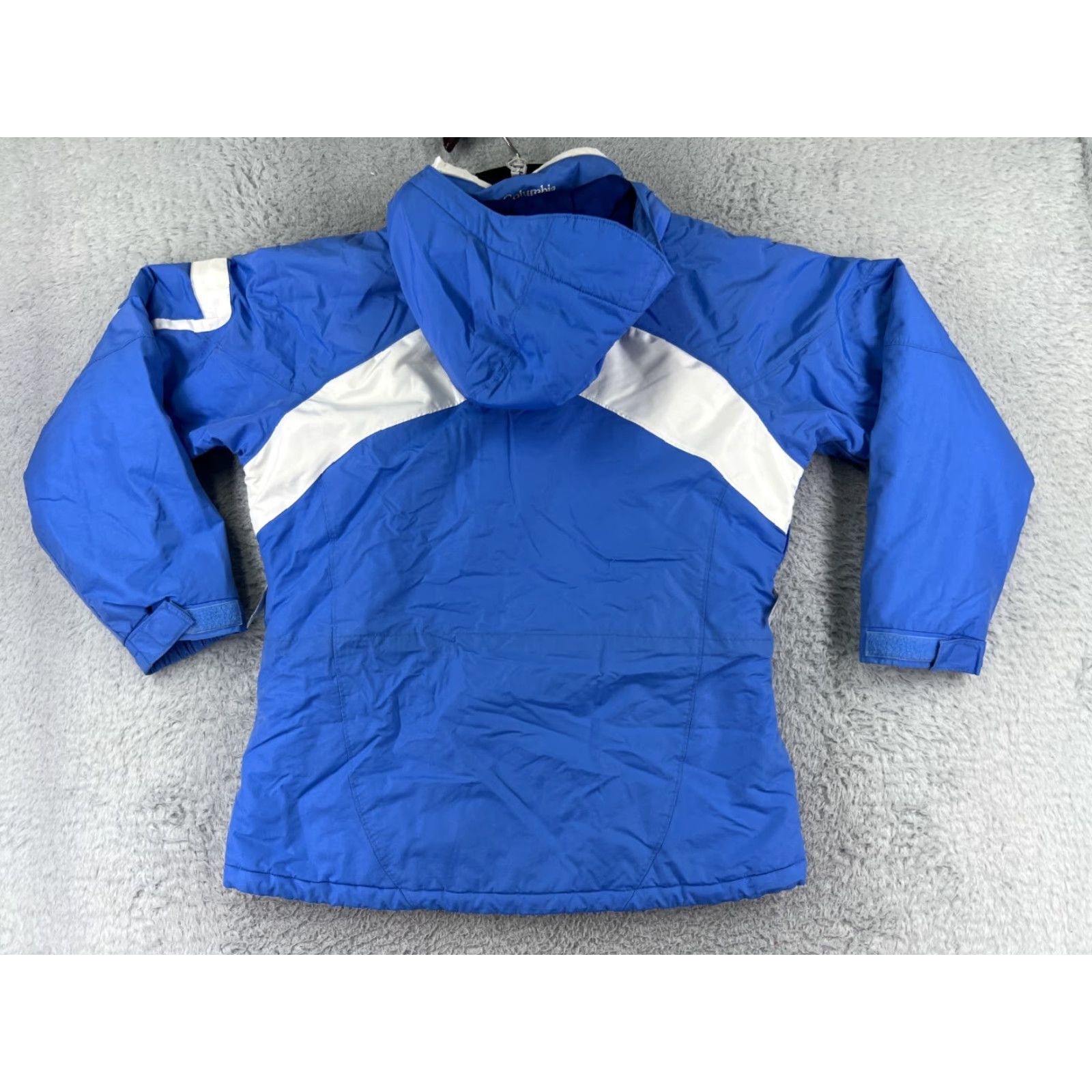 Vintage Columbia Womens Jacket XL Blue Nylon Hooded Full Zip Puffer Size XL / US 12-14 / IT 48-50 - 2 Thumbnail