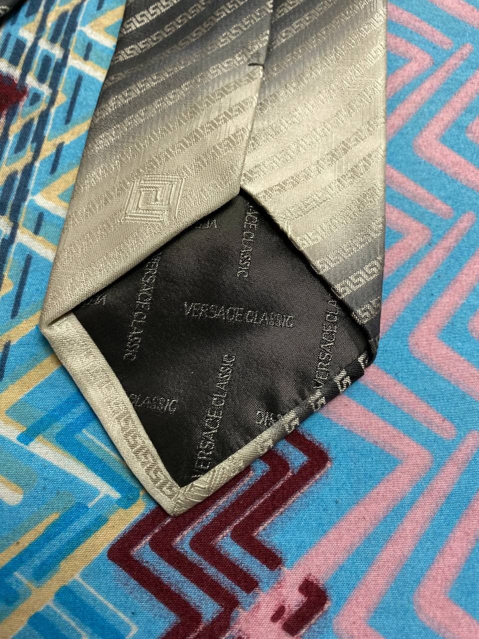 Versace Versace Tie Men`s Pointed Print Vintage Casual Size ONE SIZE - 8 Thumbnail