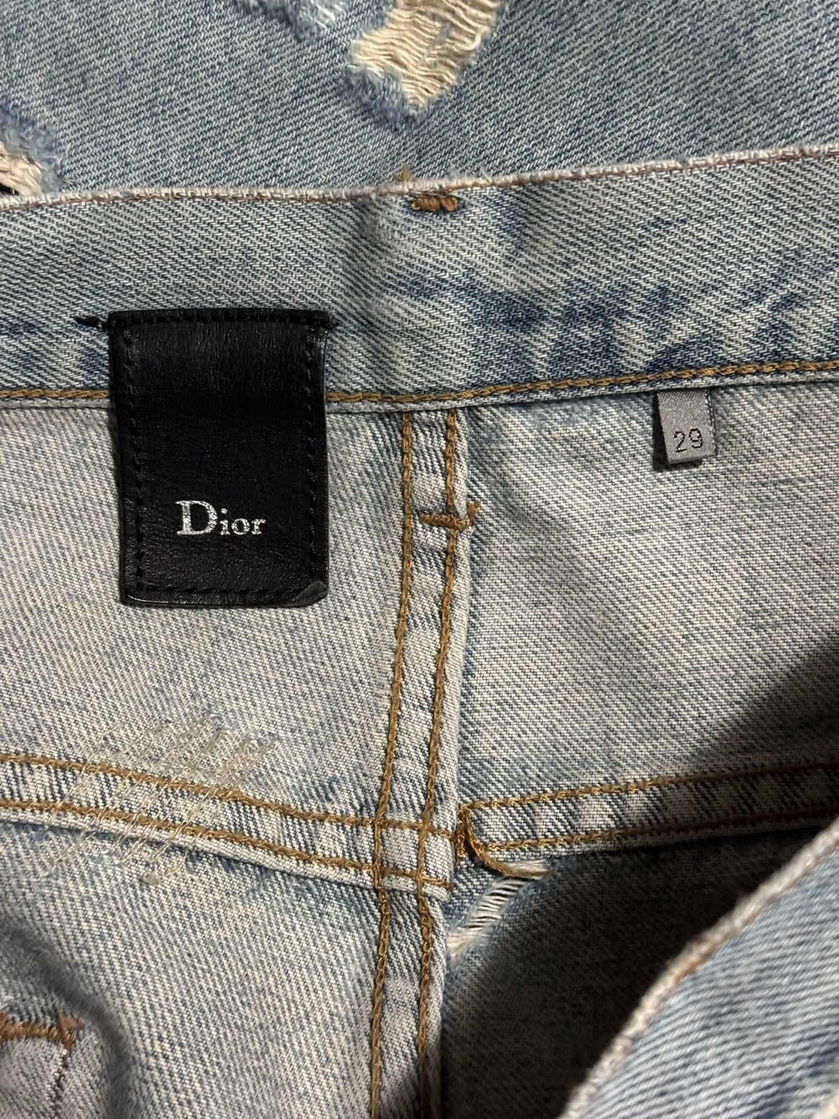 Dior Dior SS06 Crash Denim Size US 29 - 3 Thumbnail