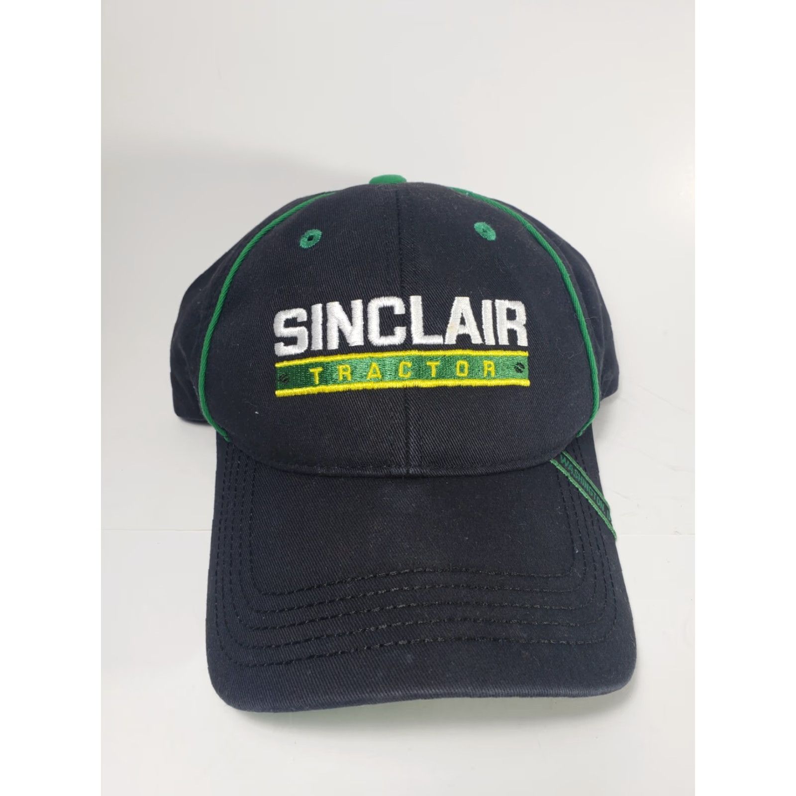 Vintage Nike Shirt Hat Mens Adjustable Black Green Sinclair Tractor MLB Baseball Cap Snapback Classic Washington IA Size ONE SIZE - 2 Thumbnail