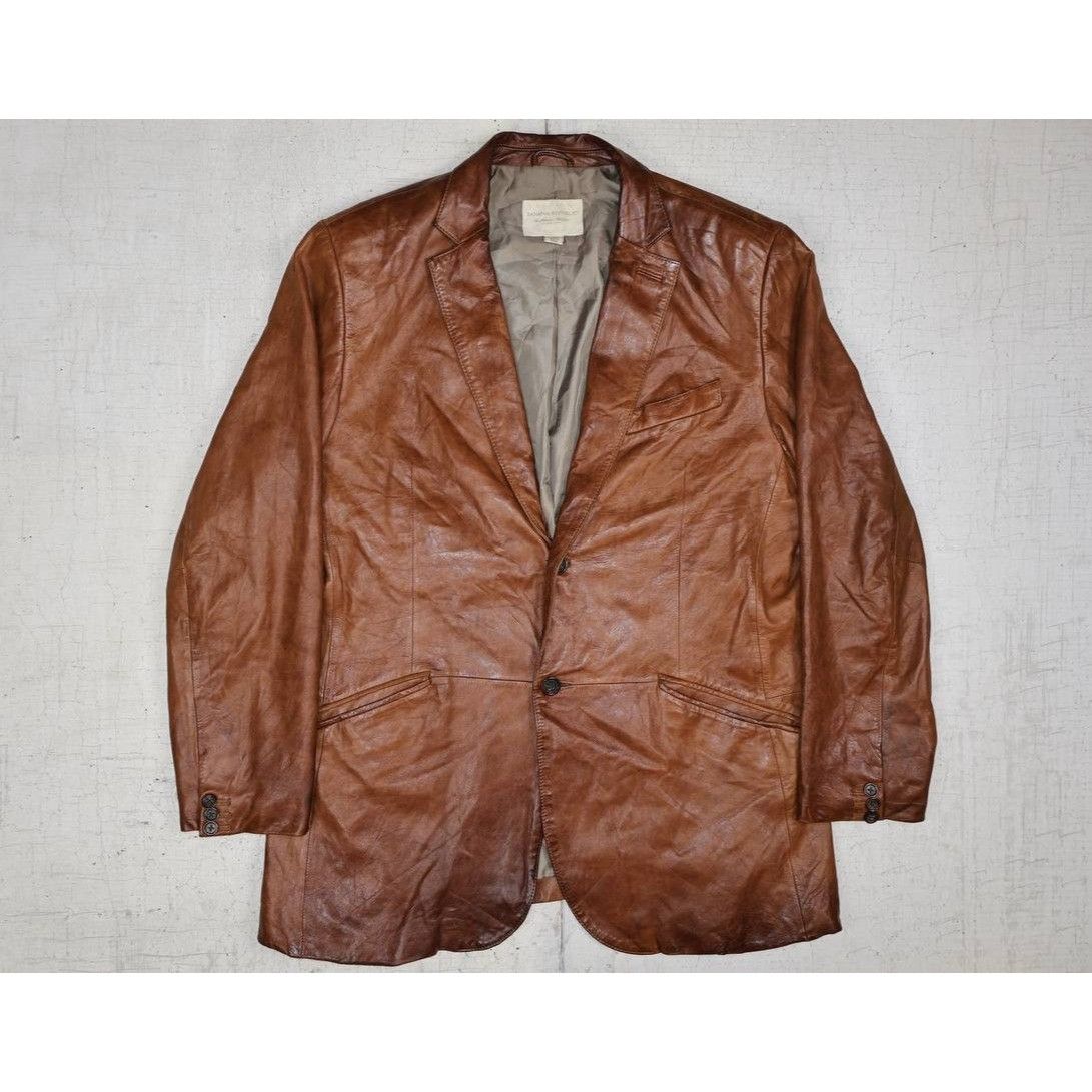 Banana Republic Vintage Y2K Classic Banana Republic Blazer Mens 44R Brown Size 44R - 1 Thumbnail