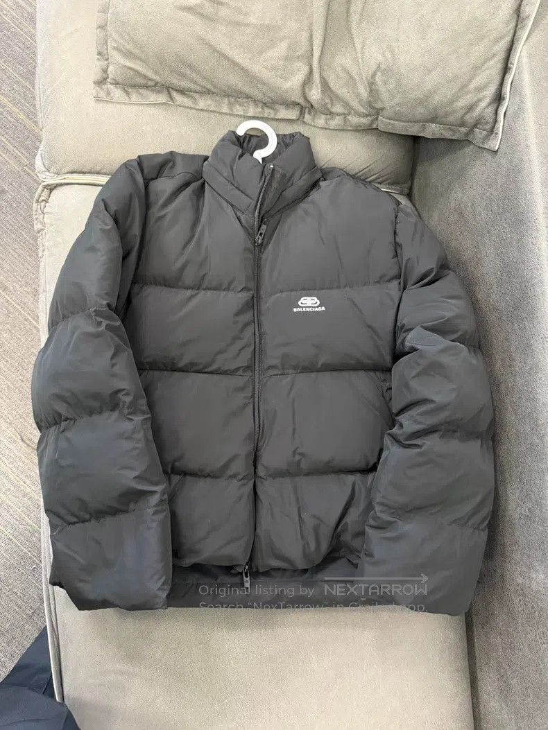 Balenciaga Balenciaga Buckle Logo Cotton Jacket Down Jacket Size XXS / US 00 / IT 34 - 1 Thumbnail
