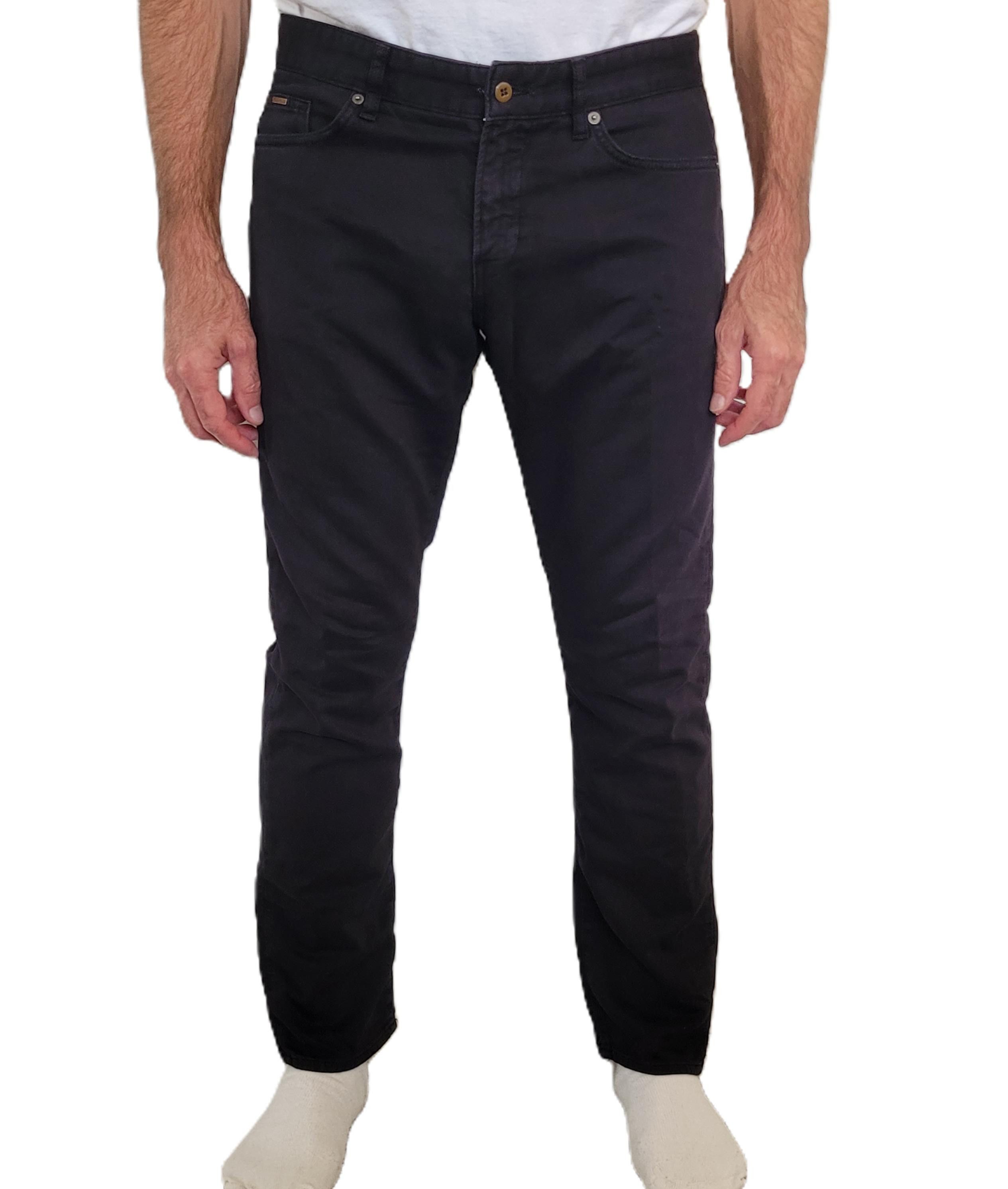 Hugo Boss Stretch Chino Pants Casual Slim Straight Size US 35 - 1 Thumbnail