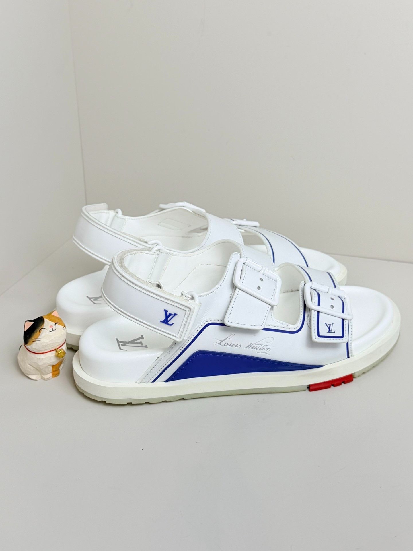 Louis Vuitton Louis Vuitton Training Blue Sandals 8 Men Size US 8 / EU 41 - 1 Thumbnail