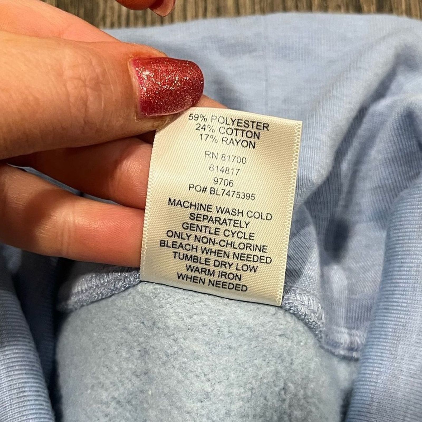 Vintage Blair Light Baby Blue Pullover Shawl Neck Sweatshirt Size M Size M / US 6-8 / IT 42-44 - 3 Thumbnail