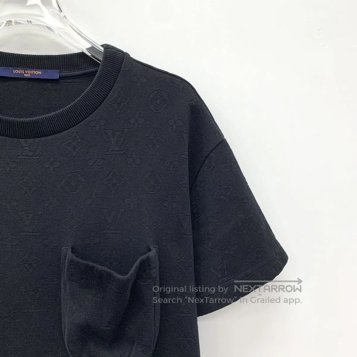Louis Vuitton Black Short Sleeve Textured Shirt with Pocket. Size US XS / EU 42 / 0 - 3 Thumbnail