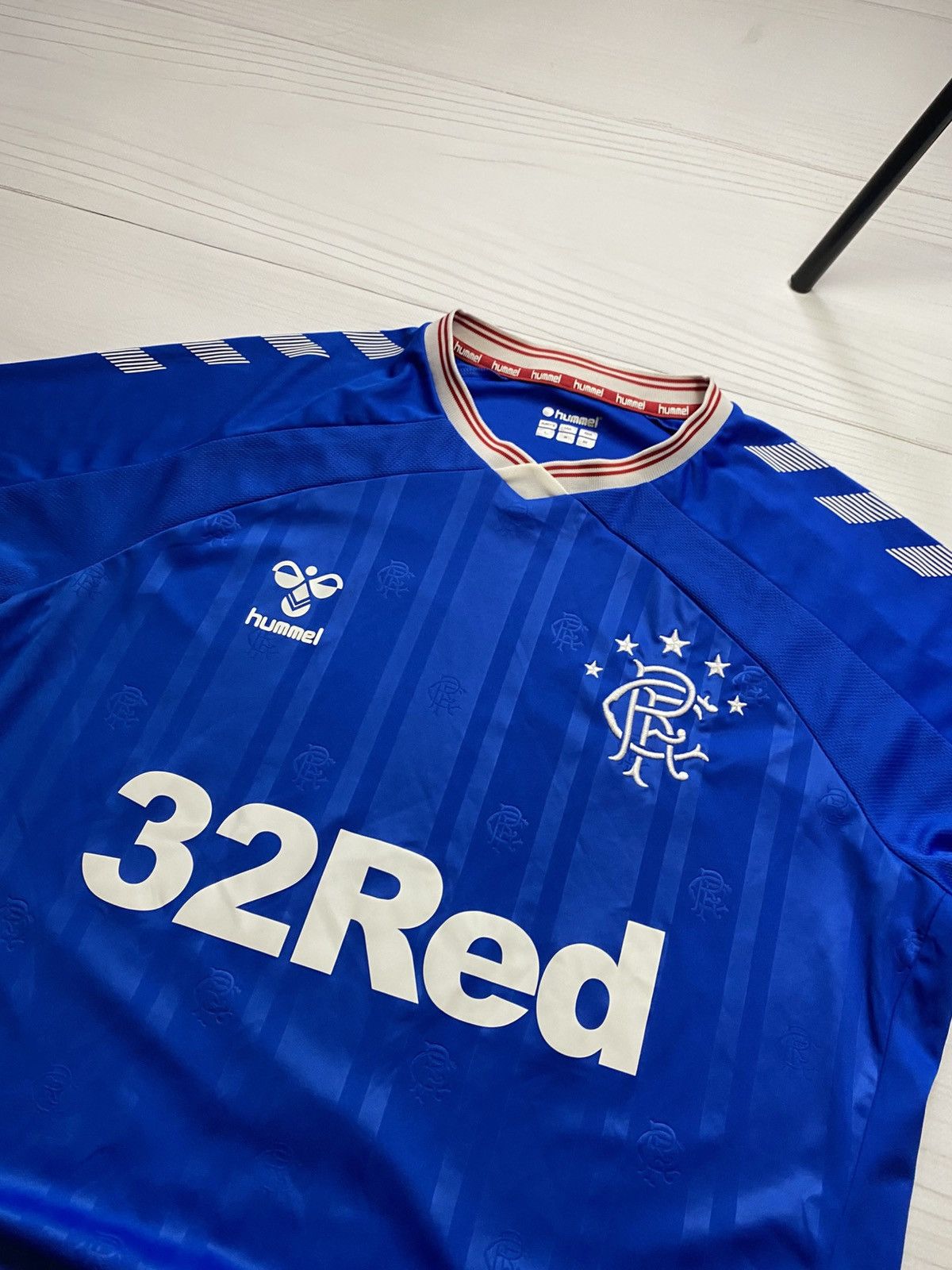 Hummel Hummel Rangers FC 2019/20 home soccer jersey y2k t shirt Size US M / EU 48-50 / 2 - 6 Thumbnail