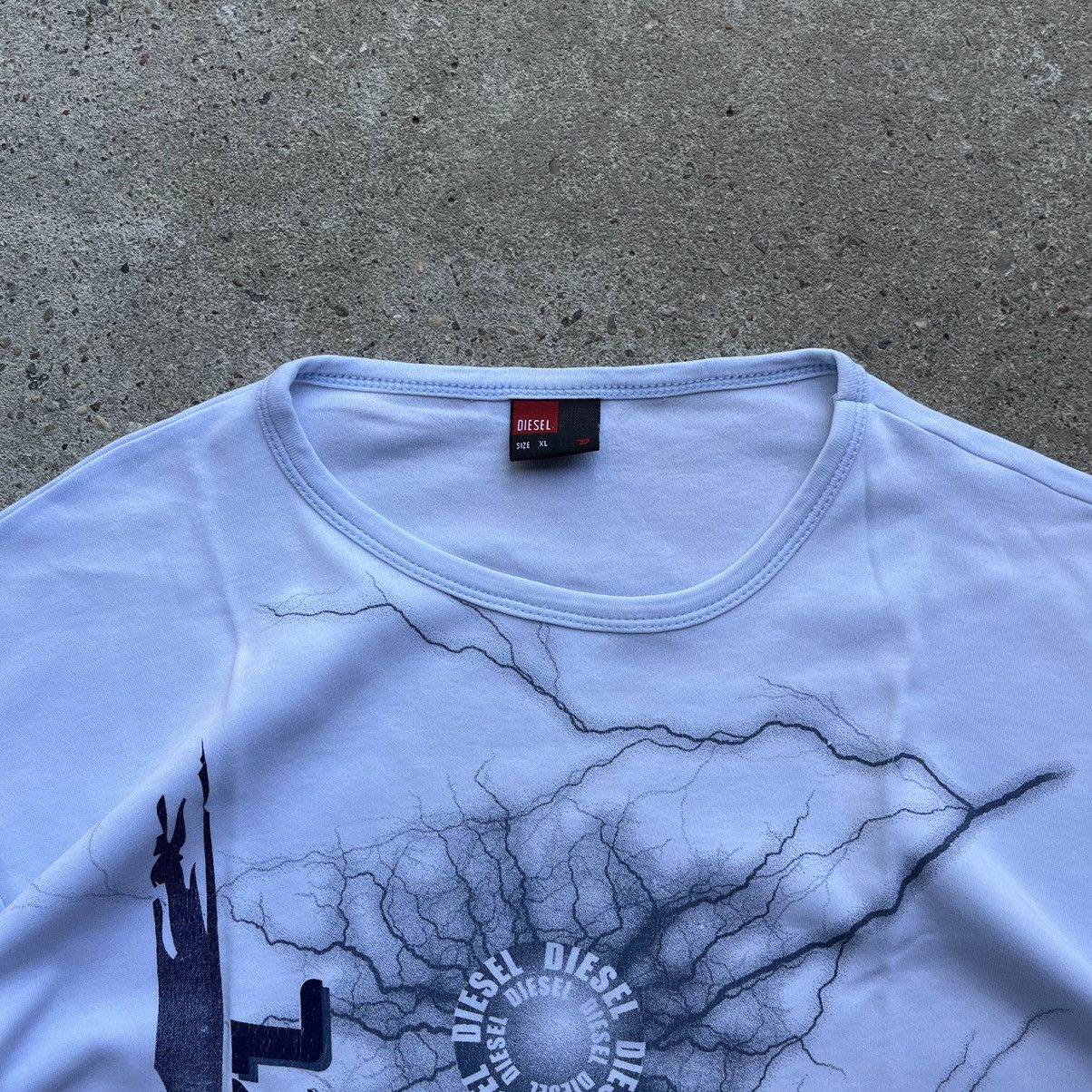 Affliction × Diesel Diesel y2k crazy sport baby blue Graphic Tee Size US L / EU 52-54 / 3 - 2 Thumbnail