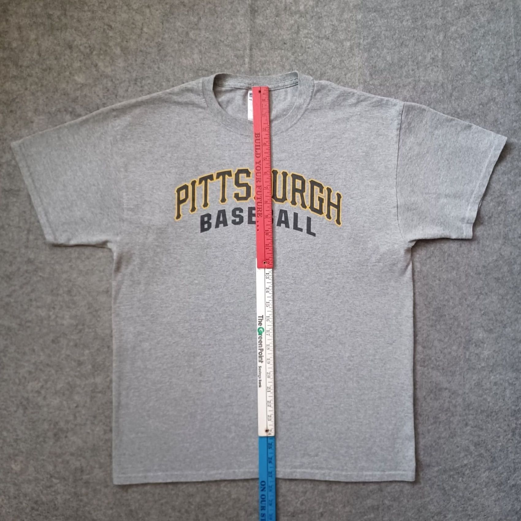 Jerzees Pittsburgh Pirates Baseball T Shirt Mens Large Gray MLB Short Sleeve Nike Shirt Size US L / EU 52-54 / 3 - 7 Thumbnail