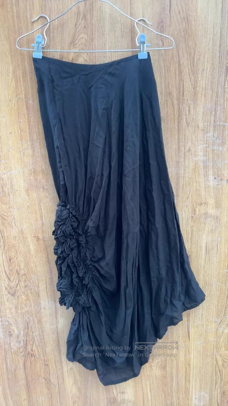 Other Yohji Yamamoto size 1 Black Irregular Skirt Size 24" / US 00 / IT 34 - 2 Thumbnail
