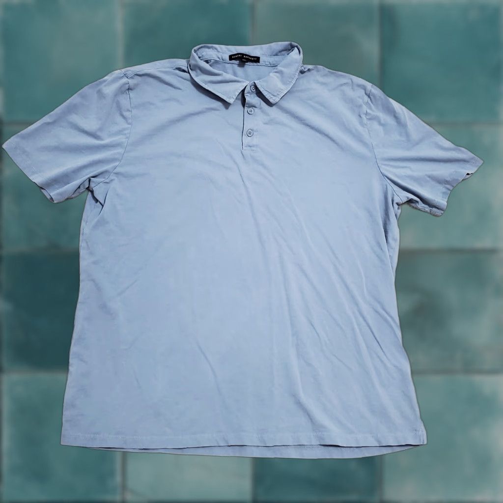 Vintage VINTAGE Robert Barakett Kentville Polo Shirt Men 2XL Short Sleeve Light Blue Cotton Polo Mens Size US XXL / EU 58 / 5 - 1 Thumbnail