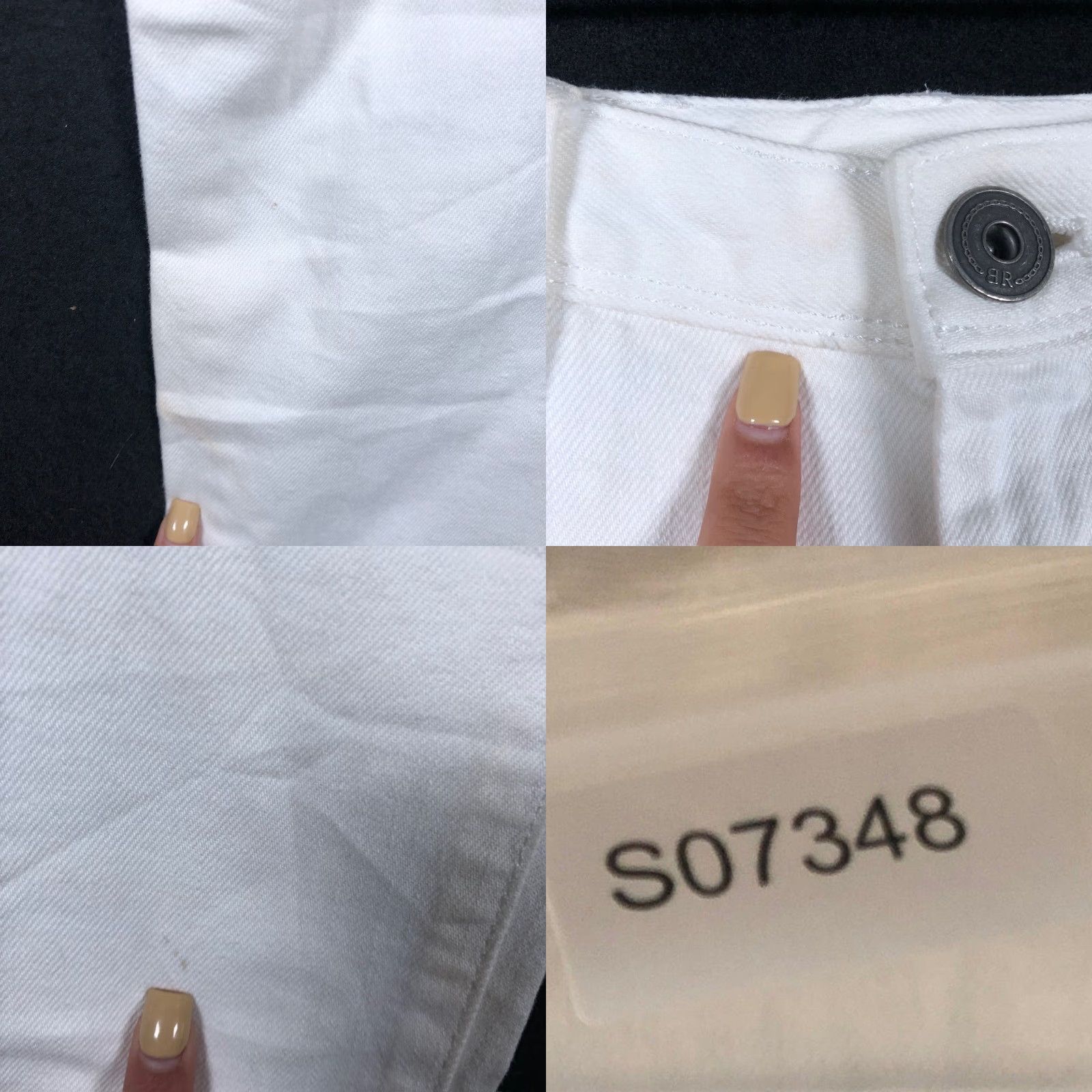 Banana Republic Banana Republic Jeans White Denim Mid Rise Skinny Stretch 26 Pants Womens Regular 28" Inseam 5-Pocket Solid Cotton Blend Spandex Skinny Size 28" / US 6 / IT 42 - 9 Thumbnail