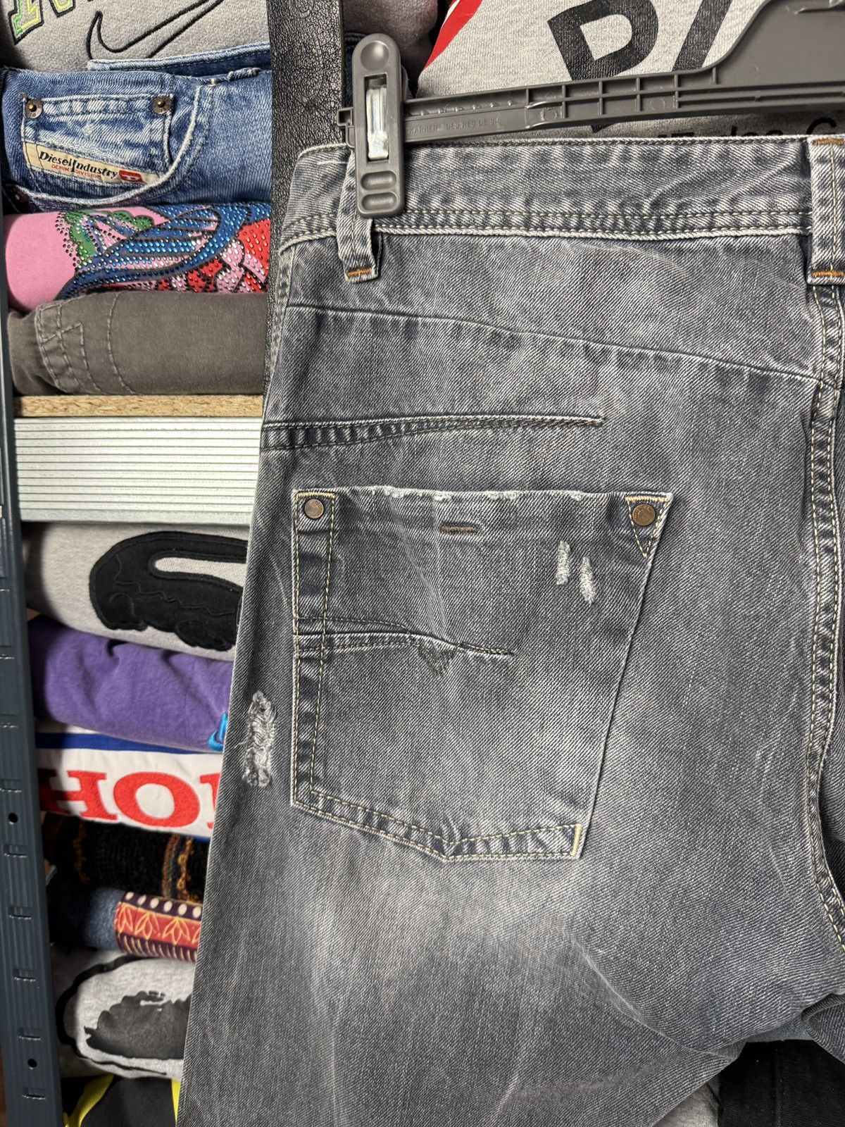Diesel Diesel Washed Faded Jeans Denim Size 34 Striped Size US 34 / EU 50 - 10 Thumbnail