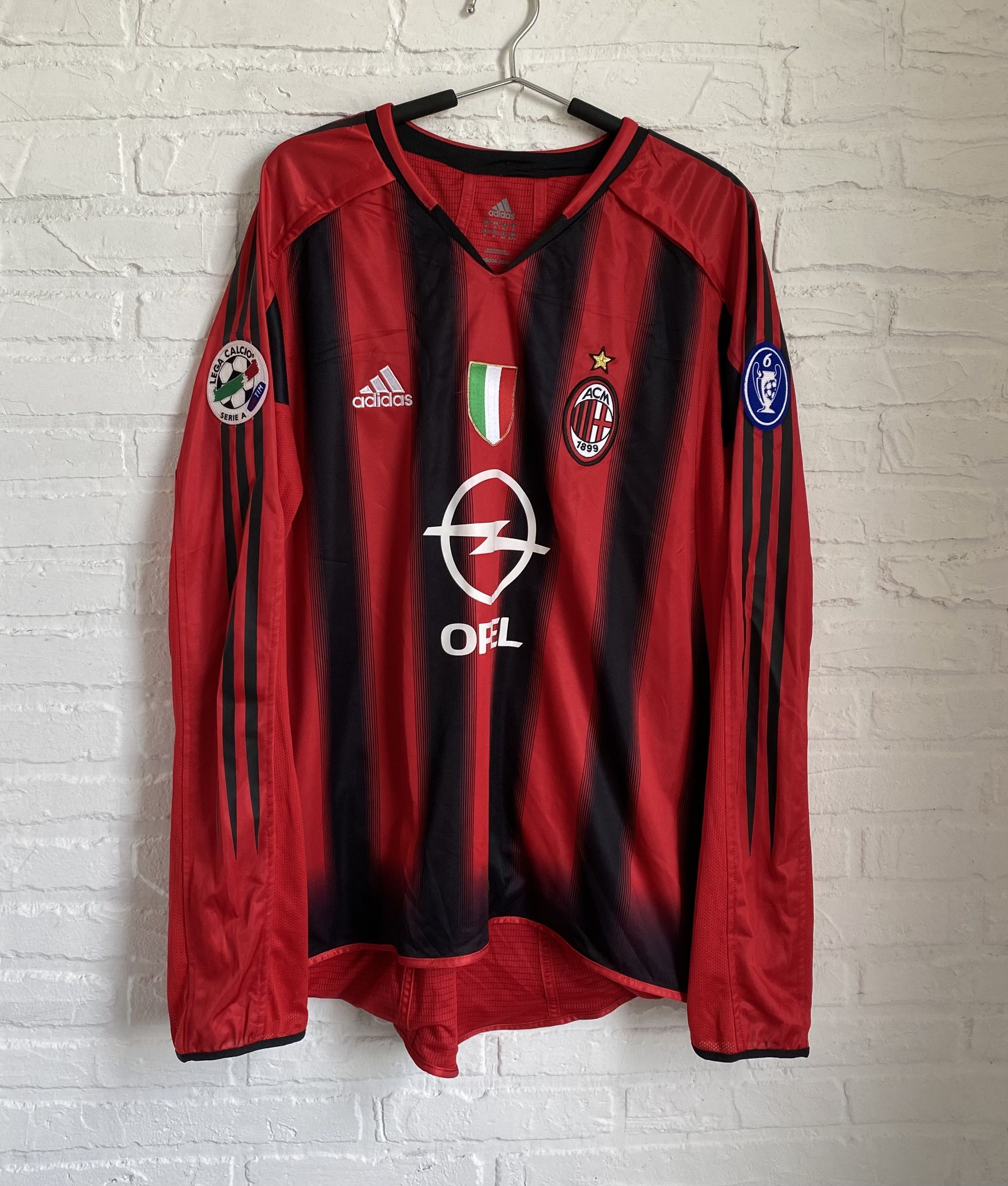 Vintage 2004 match worn AC Milan Andriy Shevchenko jersey