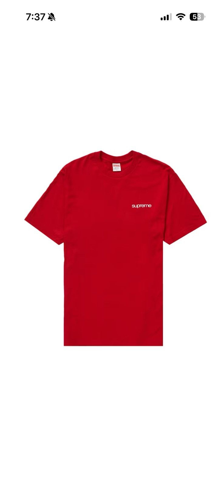 Supreme Supreme NYC Tee FW23 Red Size US M / EU 48-50 / 2 - 2 Thumbnail