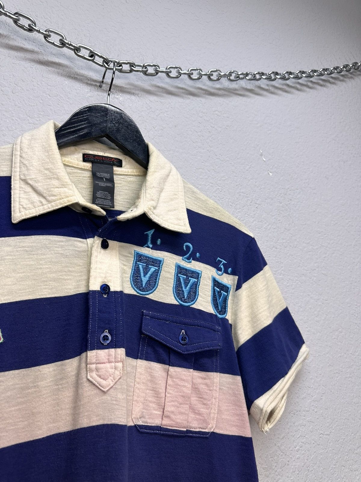 Custo Barcelona Custo Barcelona Multicolor Striped Graphic T-Shirt S Size US S / EU 44-46 / 1 - 3 Thumbnail