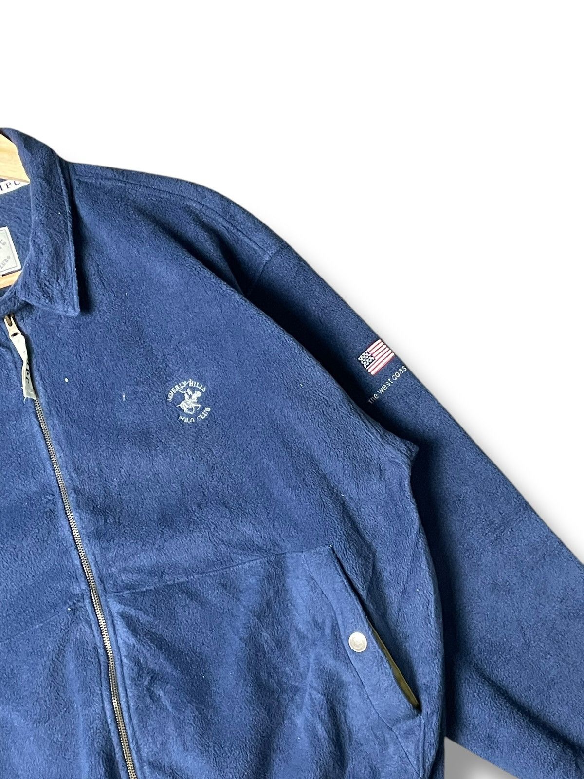 Beverly Hills Polo Club × Vintage Beverly Hills Polo Club Fleece Zipper Sweater (57) Size US L / EU 52-54 / 3 - 2 Thumbnail