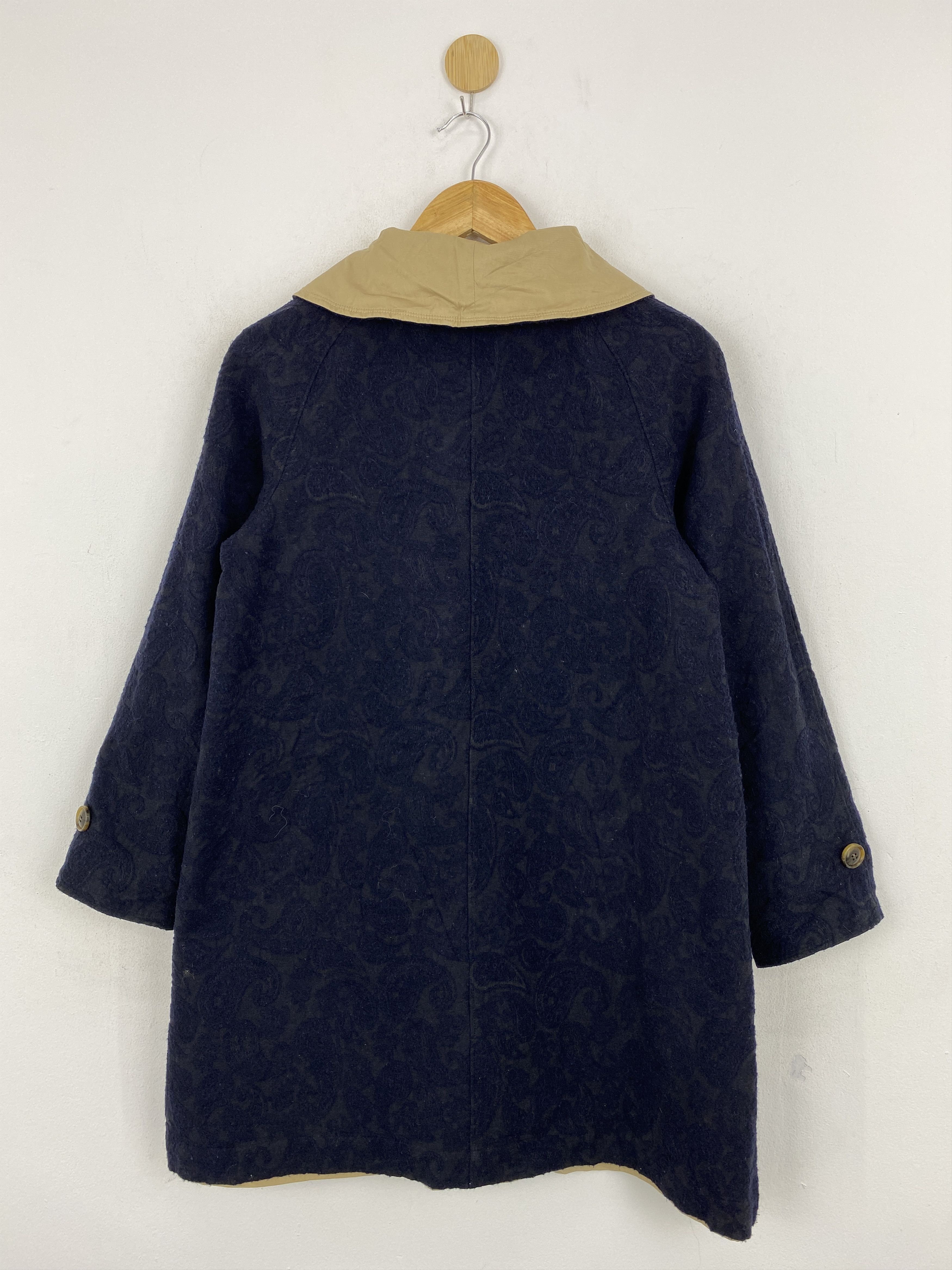 Beams Plus Vintage BEAMS Boy Reversible Paisley Long Coat JA0063 Size US S / EU 44-46 / 1 - 3 Thumbnail