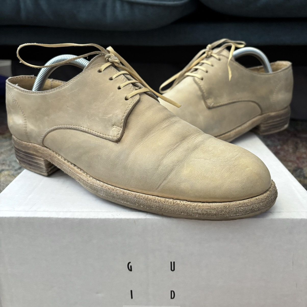 Guidi 992 Classic Derby Baby Calf full grain leather horse PL1 PL2 Size US 9.5 / EU 42-43 - 1 Thumbnail