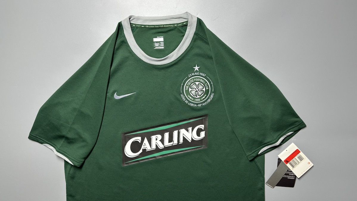 Nike CELTIC NIKE 2007/2008 FOOTBALL AWAY JERSEY #25 NAKAMURA Size US L / EU 52-54 / 3 - 3 Thumbnail