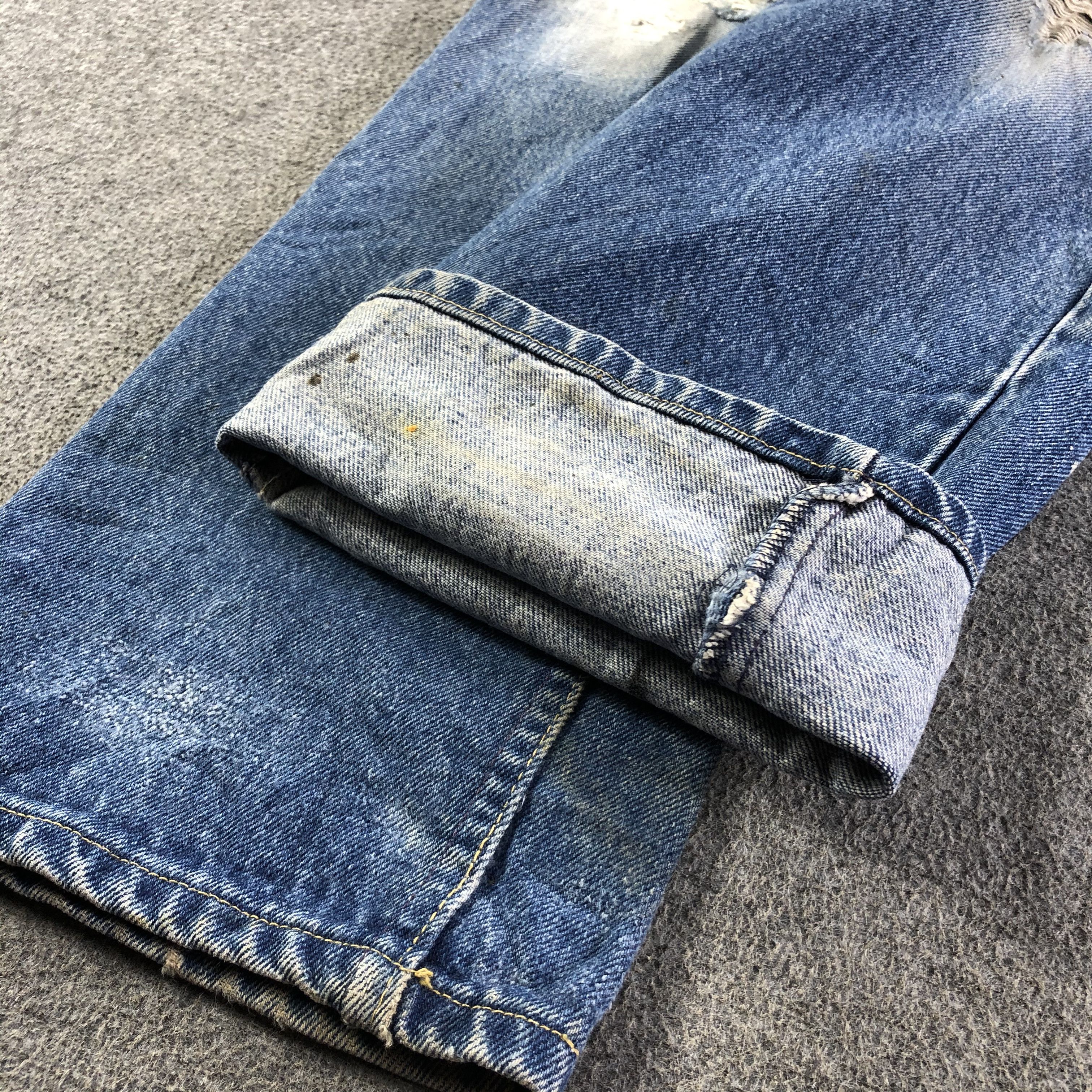Lee Vintage Blue Wash Lee Jeans-J4144 Size US 33 - 6 Thumbnail