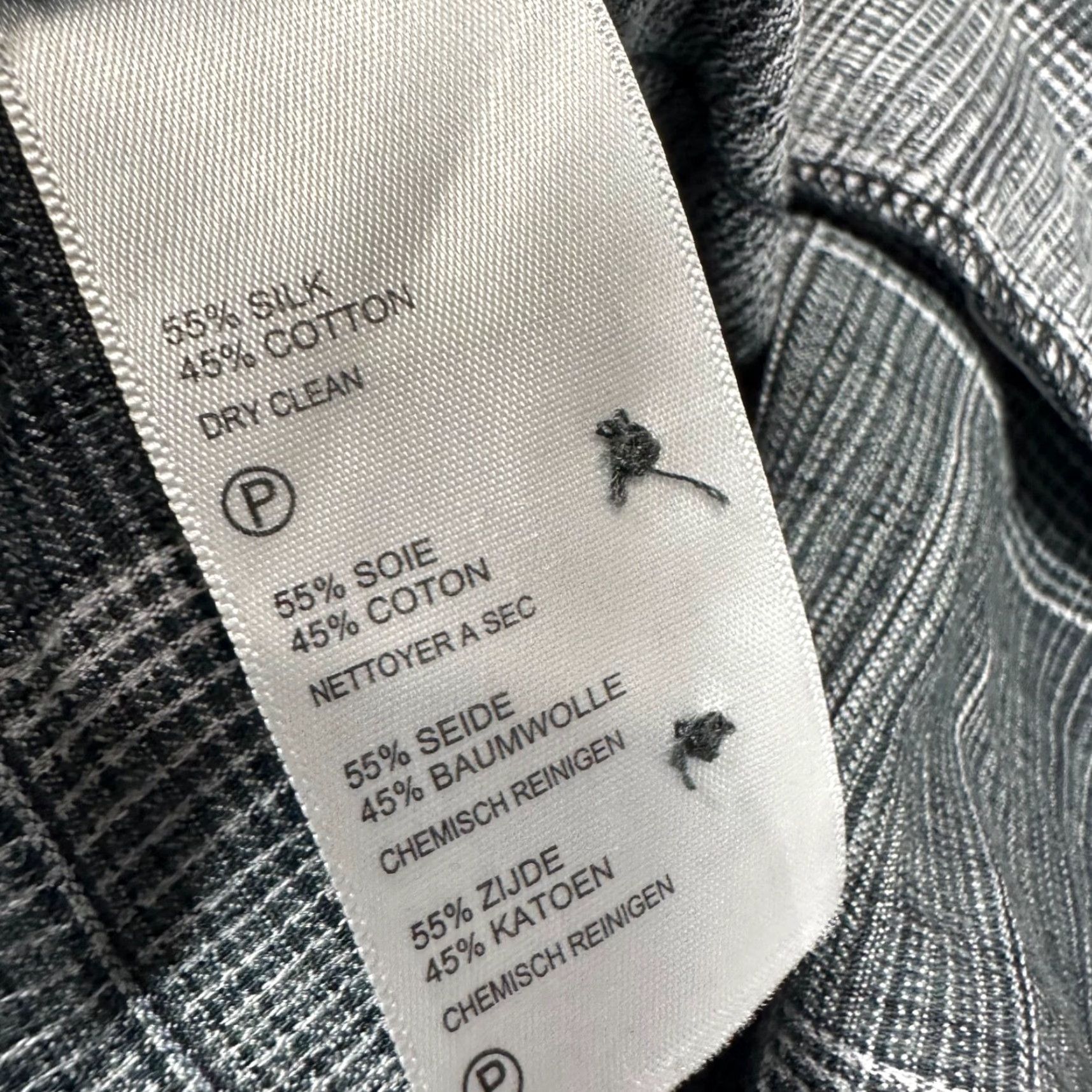 Tommy Bahama Tommy Bahama Womens Silk Cotton Button-Up Short Sleeve Shirt Sz S Gray Collar Shirt Womens Short Sleeve Button-Up Silk Cotton Gray Collar Size S / US 4 / IT 40 - 5 Thumbnail