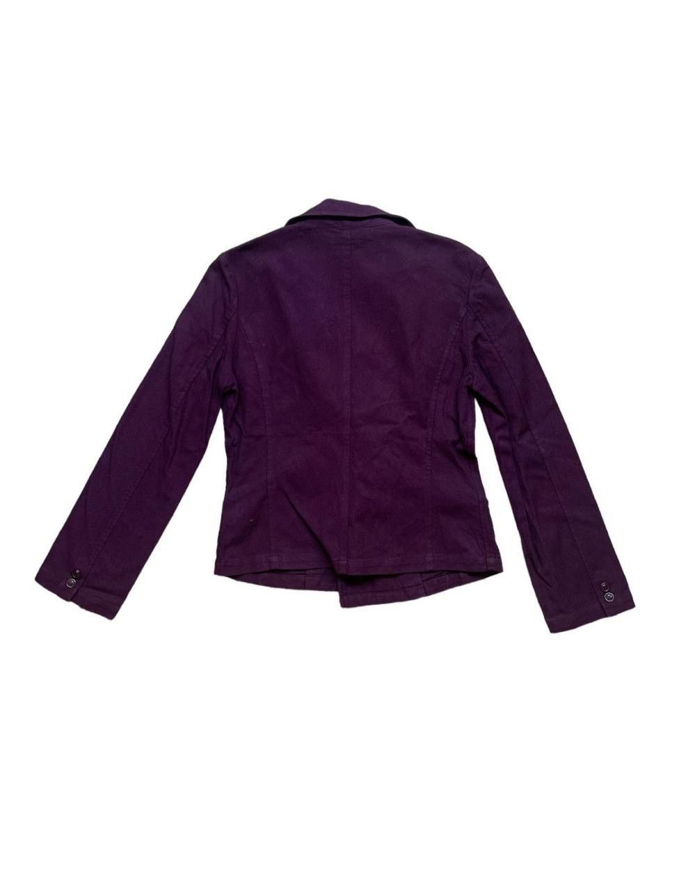 Issey Miyake Issey Miyake By Sunao Kuwahara Purple Blazers Size 38S - 2 Thumbnail