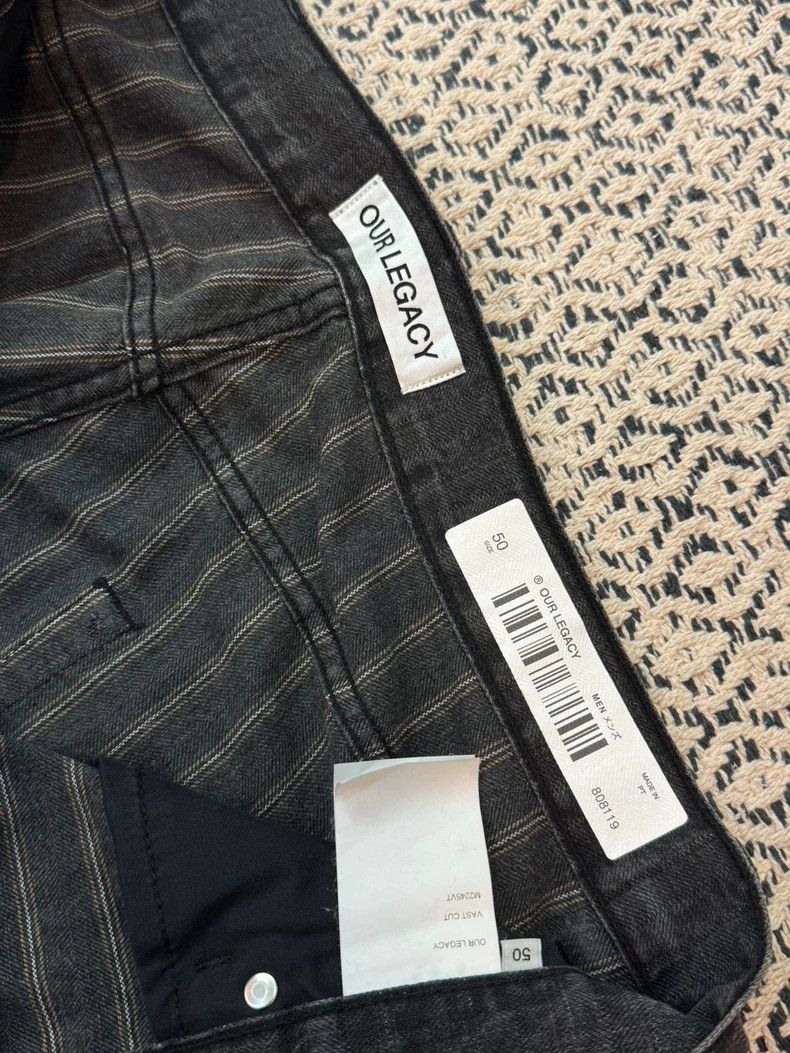 Our Legacy our legacyVAST CUT Washed grey Torino Stripe 2505-Nextarrow Size US 34 / EU 50 - 4 Thumbnail