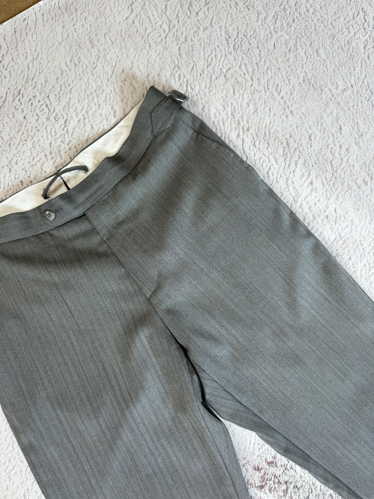Suitsupply Suitsupply SOHO SA grey herringbone wool pants size 36/W30 Size 36R - 5 Thumbnail