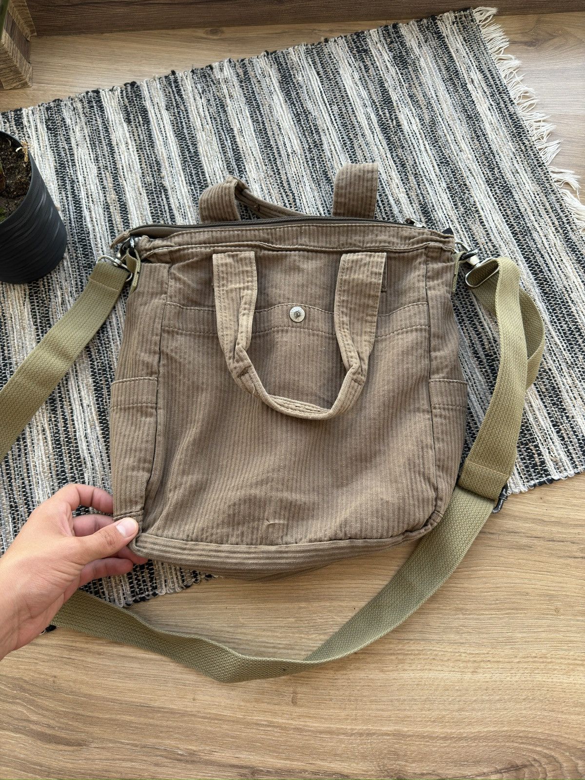 Vintage DIESEL Y2K brown shoulder sling bag